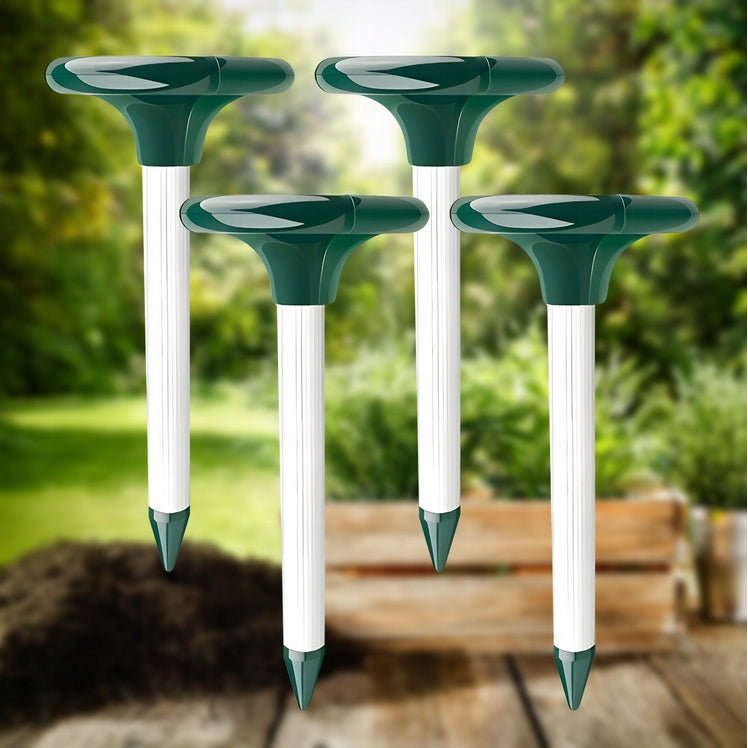 4x STRONG DETERRENT FOR MOLES VOLES MICE RODENTS SOLAR MARTENS UP TO 3400m² Brand no brand