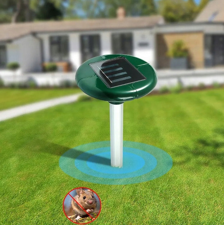 4x STRONG DETERRENT FOR MOLES VOLES MICE RODENTS SOLAR MARTENS UP TO 3400m² Use Against rodents moles martens mice rats other