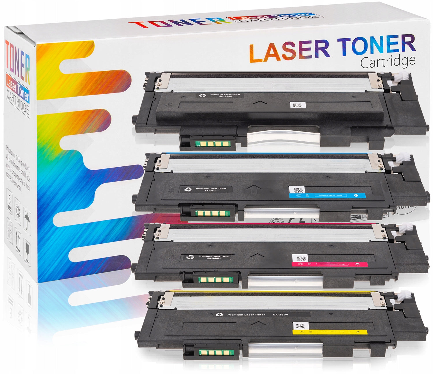 4x TONER CARTRIDGE FOR SAMSUNG CLT-K406S CLP-365W CLX-3305FN Manufacturer Commerce Ink