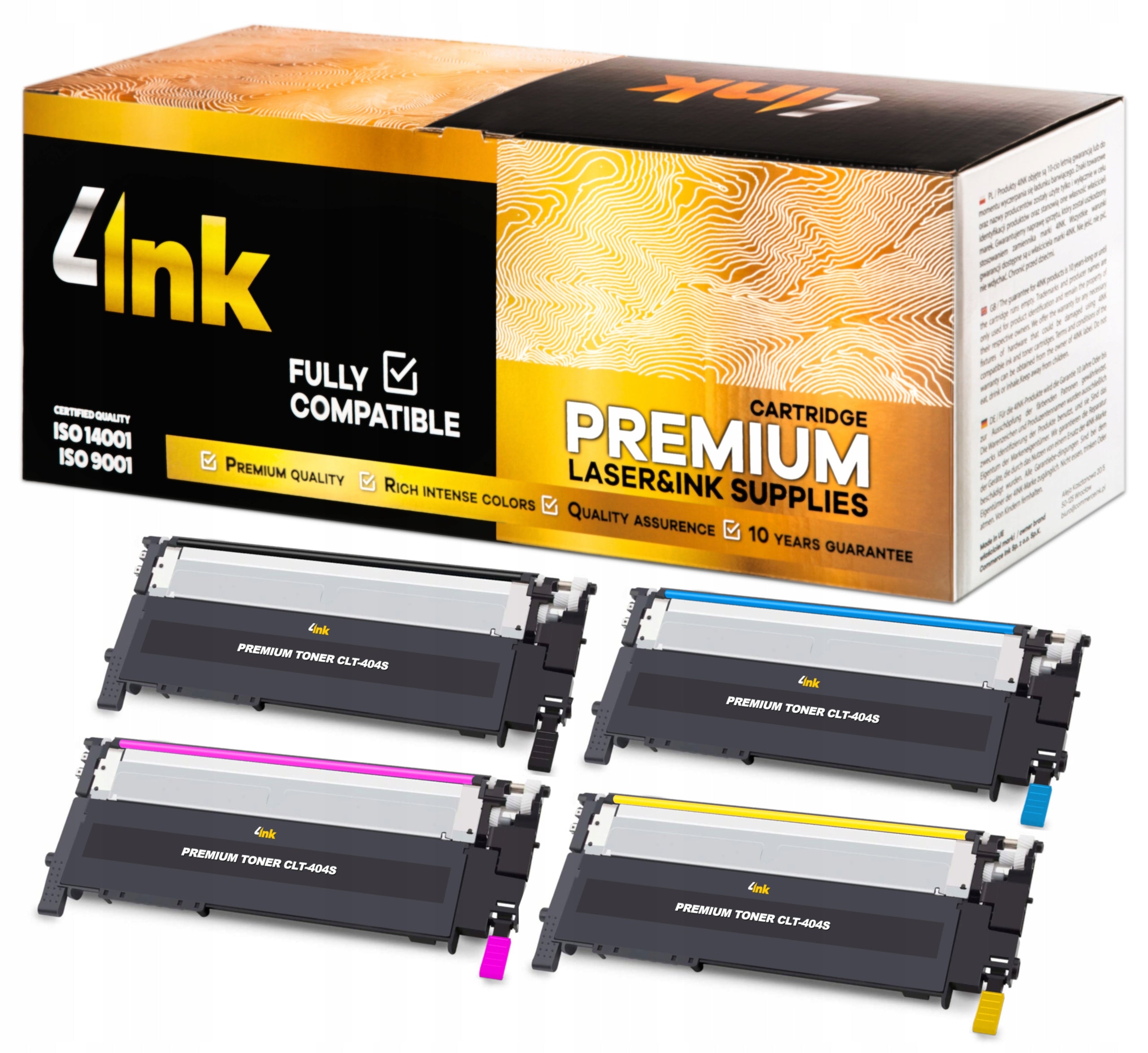 4x TONER CLT-404S FOR SAMSUNG XPRESS C430 C430W C480 C480W C480FW PRINTER