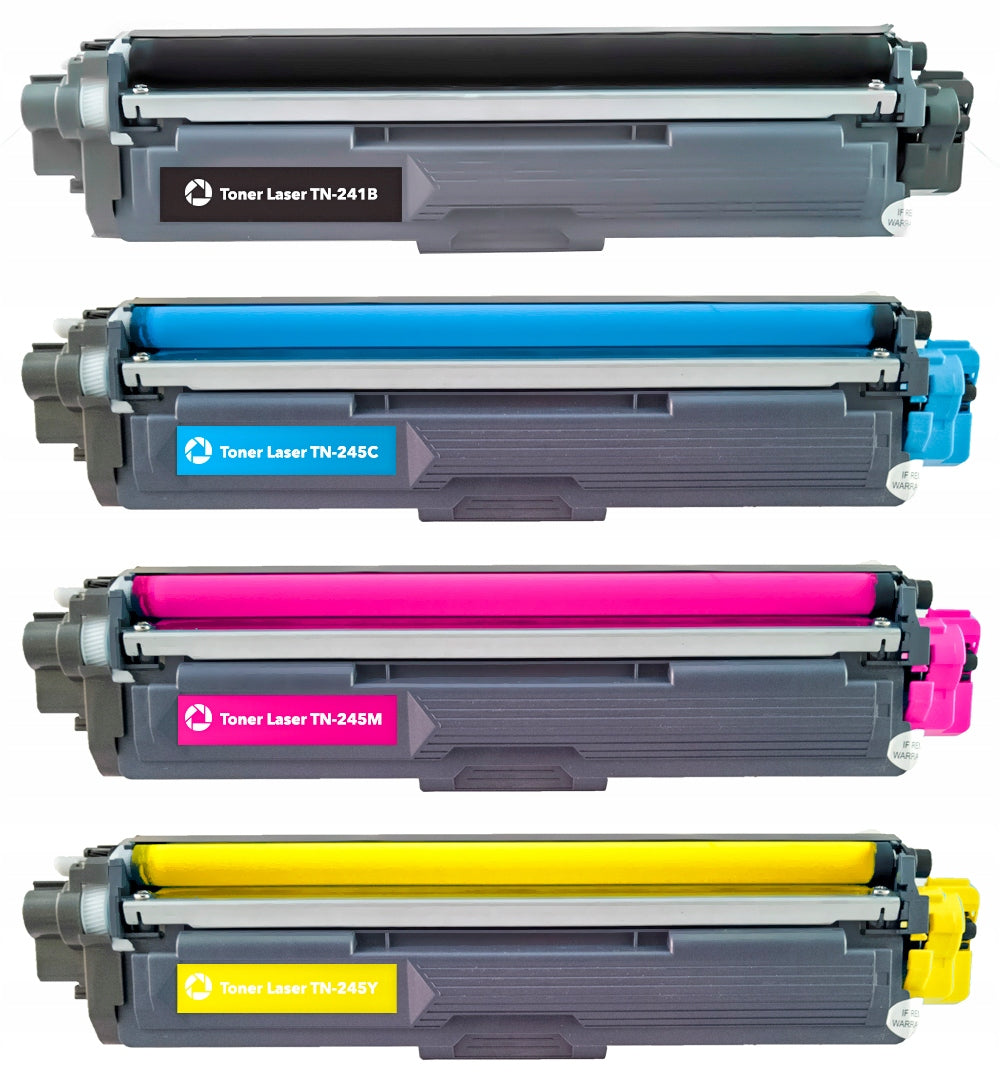 4x TONER FOR BROTHER TN241 DCP-9015CDW DCP-9020CDW