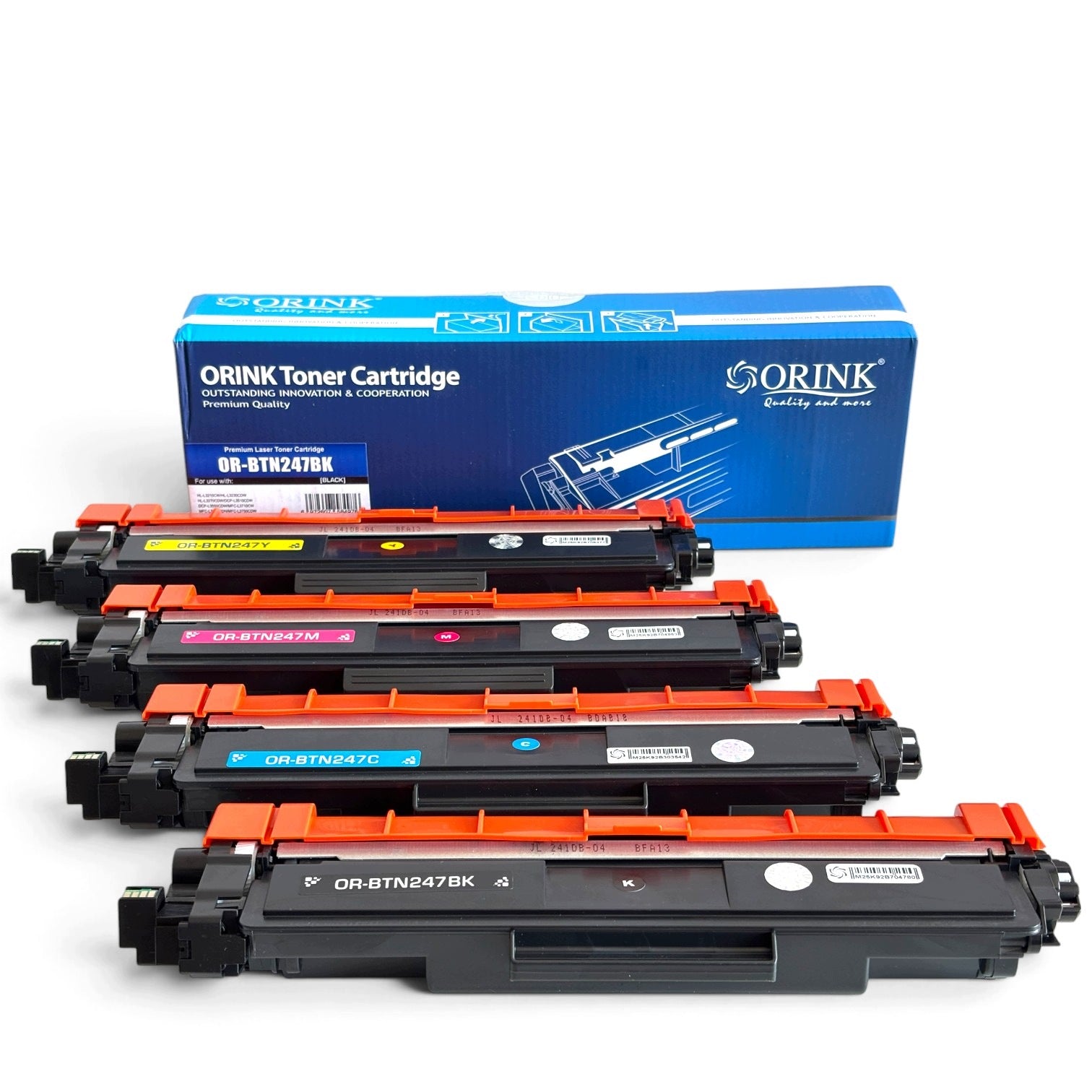 4x TONER FOR BROTHER TN247 / TN243 DCP-L3510 L3550 HL-L3210 L3750 XL SET Packaging status original