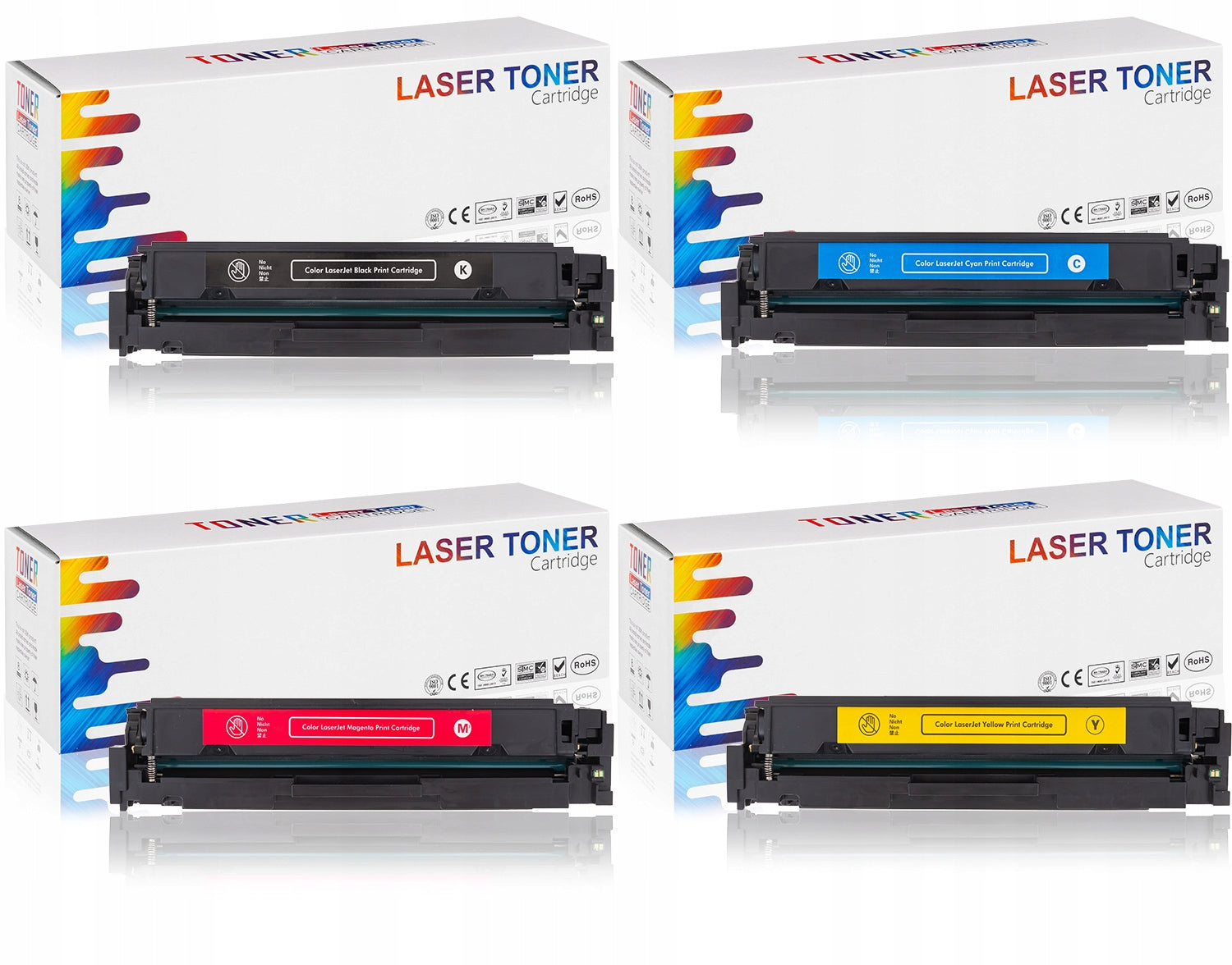 4x TONER FOR CANON CRG054H i-SENSYS MF644Cdw MF645