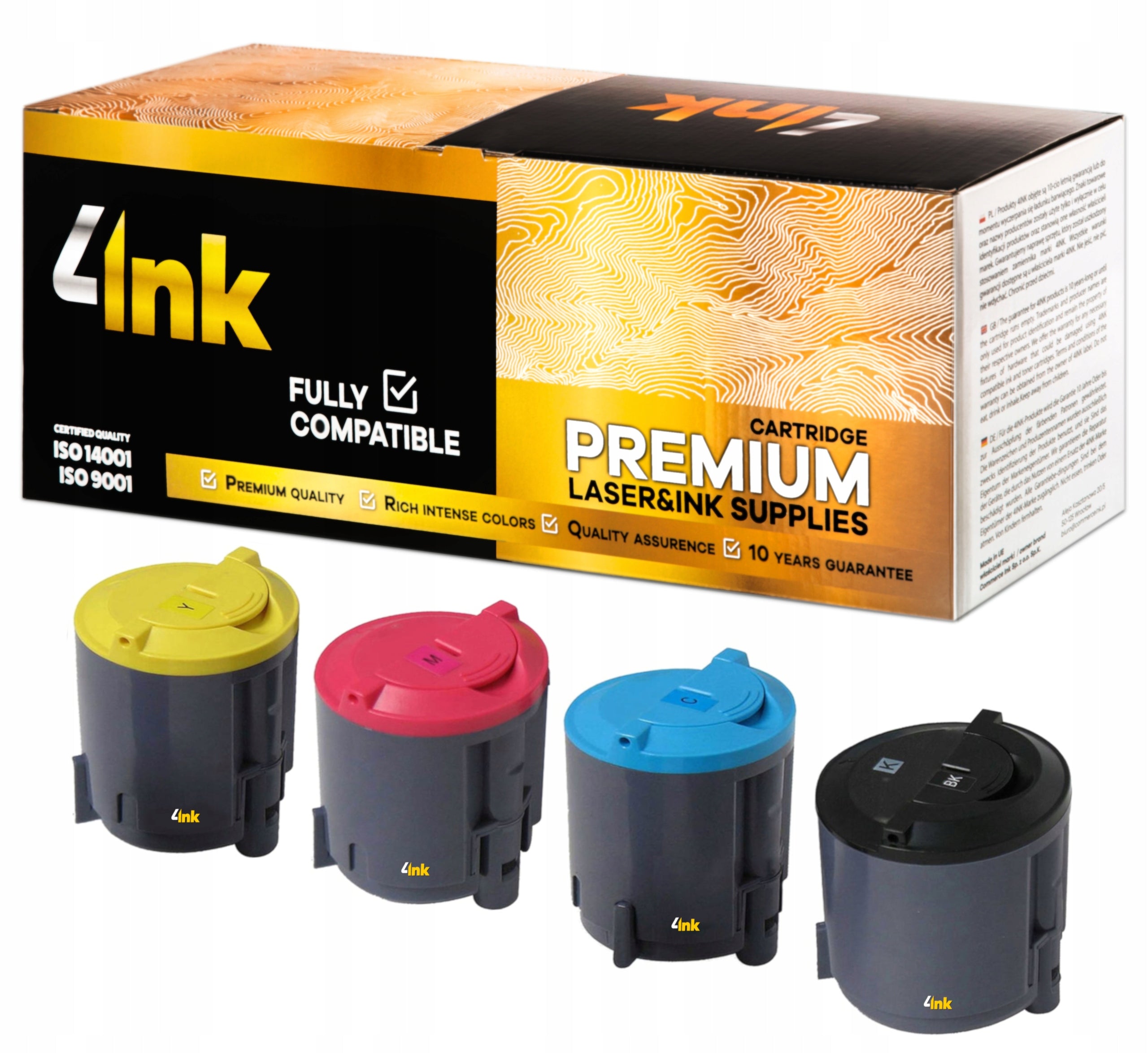 4x Toner Cartridge for Samsung CLX-3160, CLX-3160N, CLX-3160FN