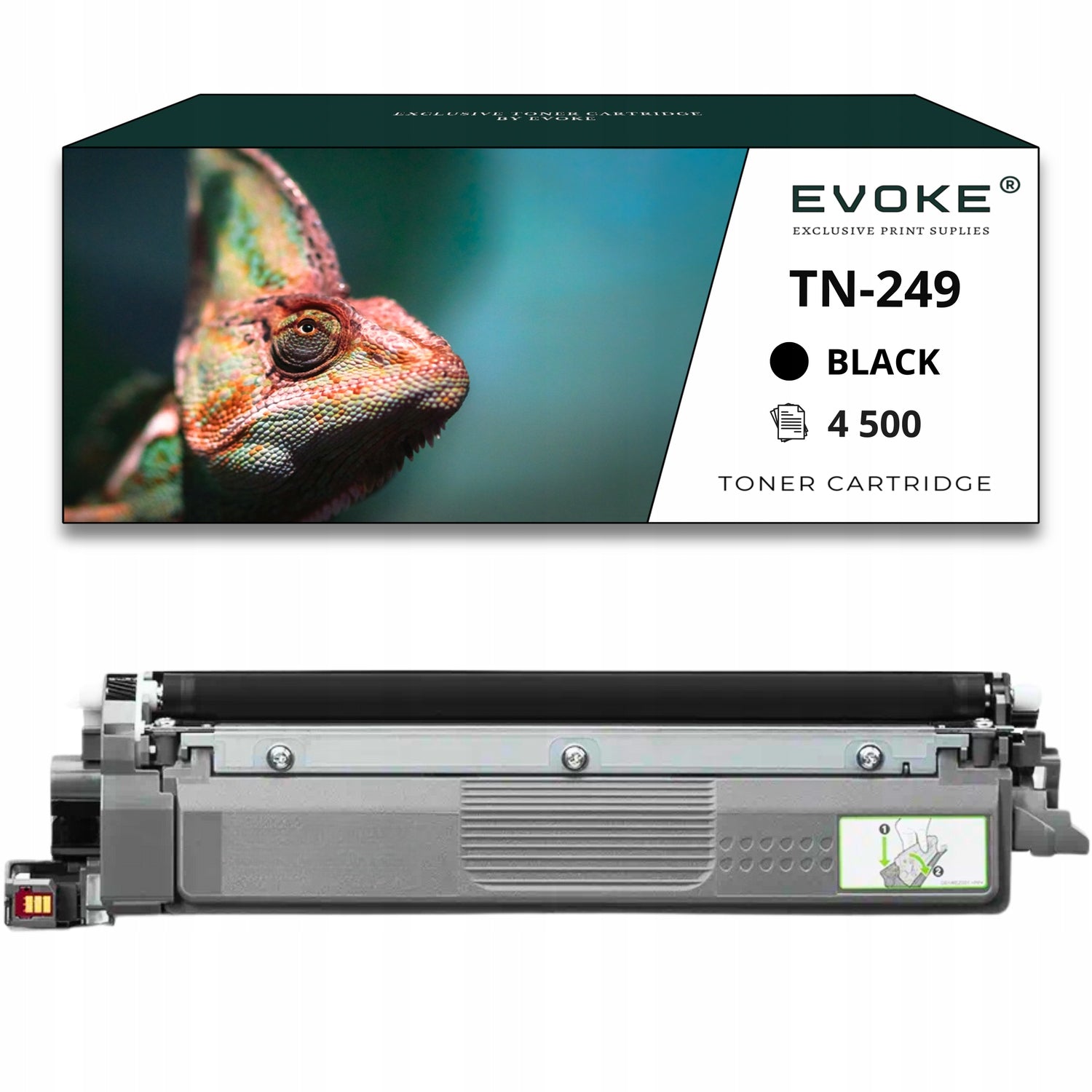 4x Toner cartridge for Brother TN249 CMYK XL printer | Set of four colours TN-249 Manufacturer EVOKE