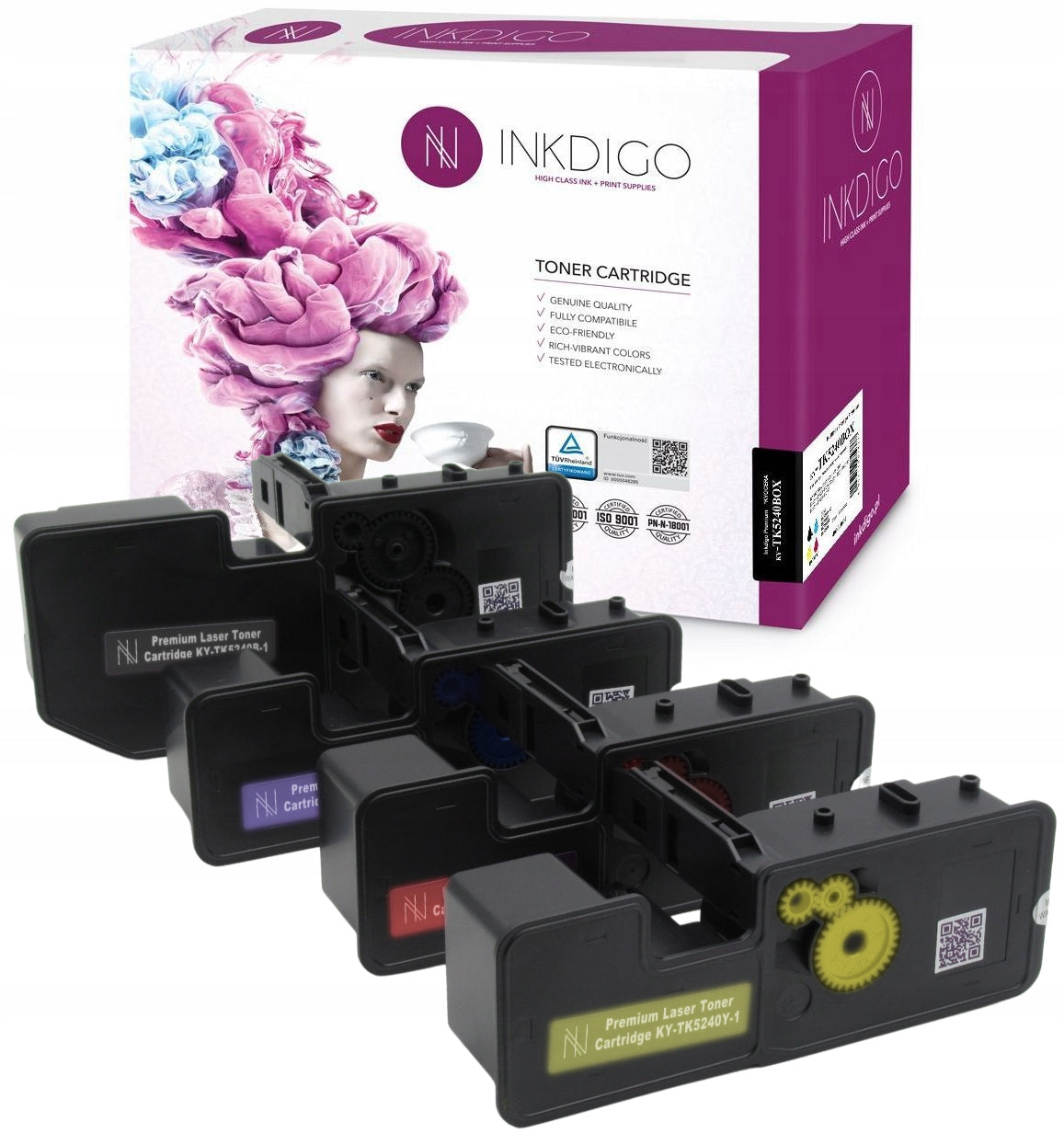 4x Toner cartridge for KYOCERA / TK-5240 XL - CMYK SET