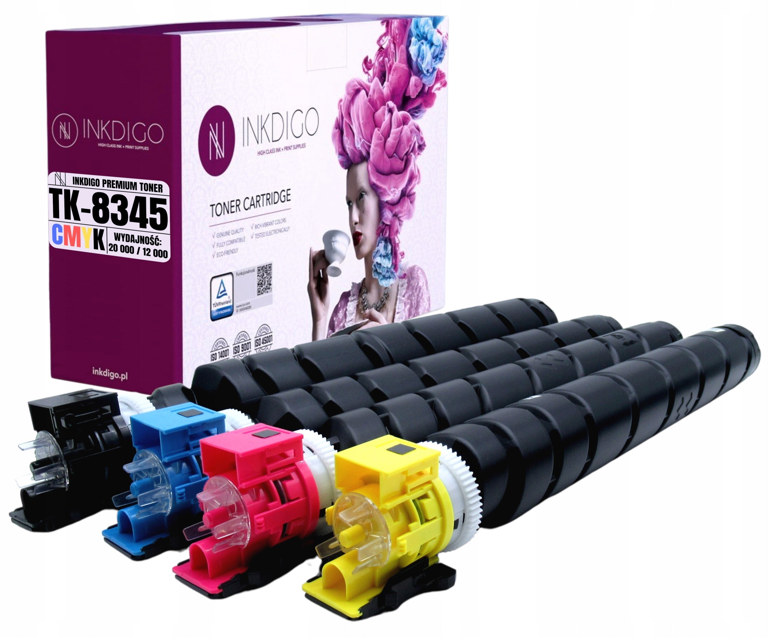 4x Toner cartridge for Kyocera TASKalfa 2552 ci 2553 ci TK8345 printers