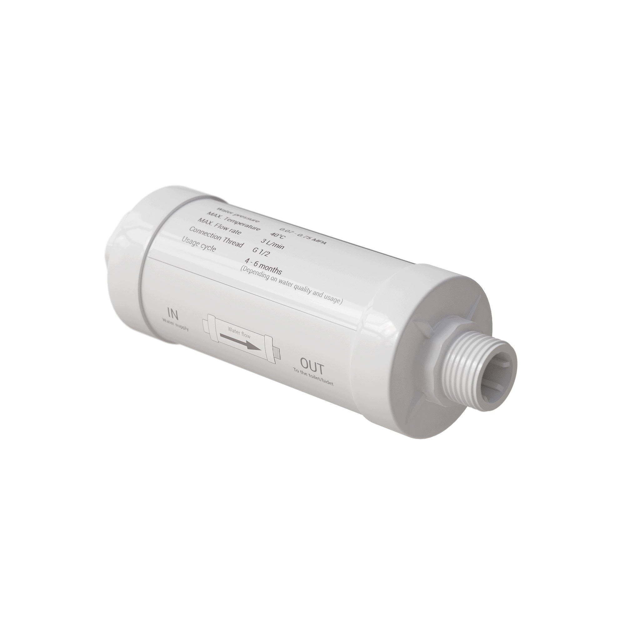 4x Water filter for washing toilet - protection against sediment and stone Brand Bernstein