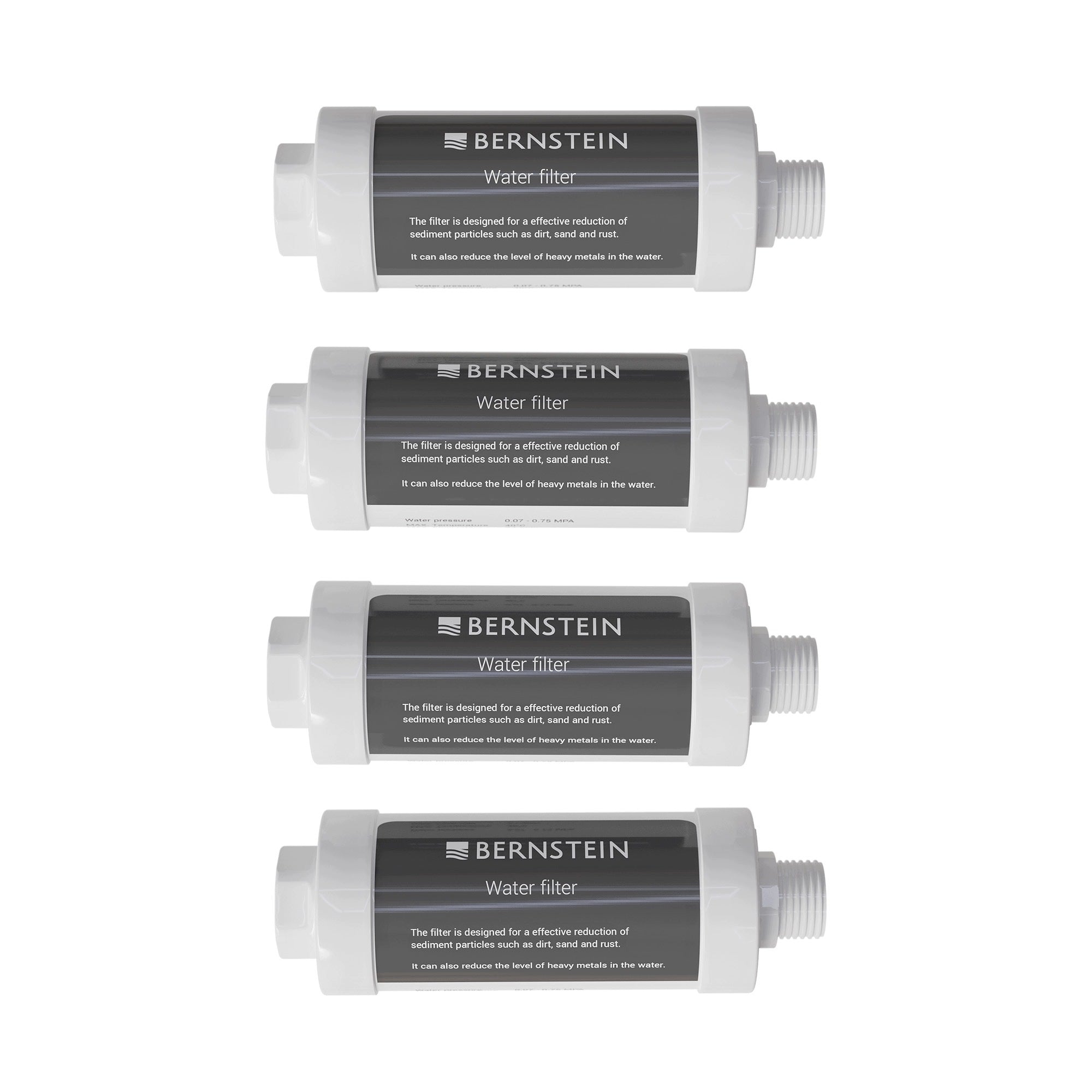 4x Water filter for washing toilet - protection against sediment and stone