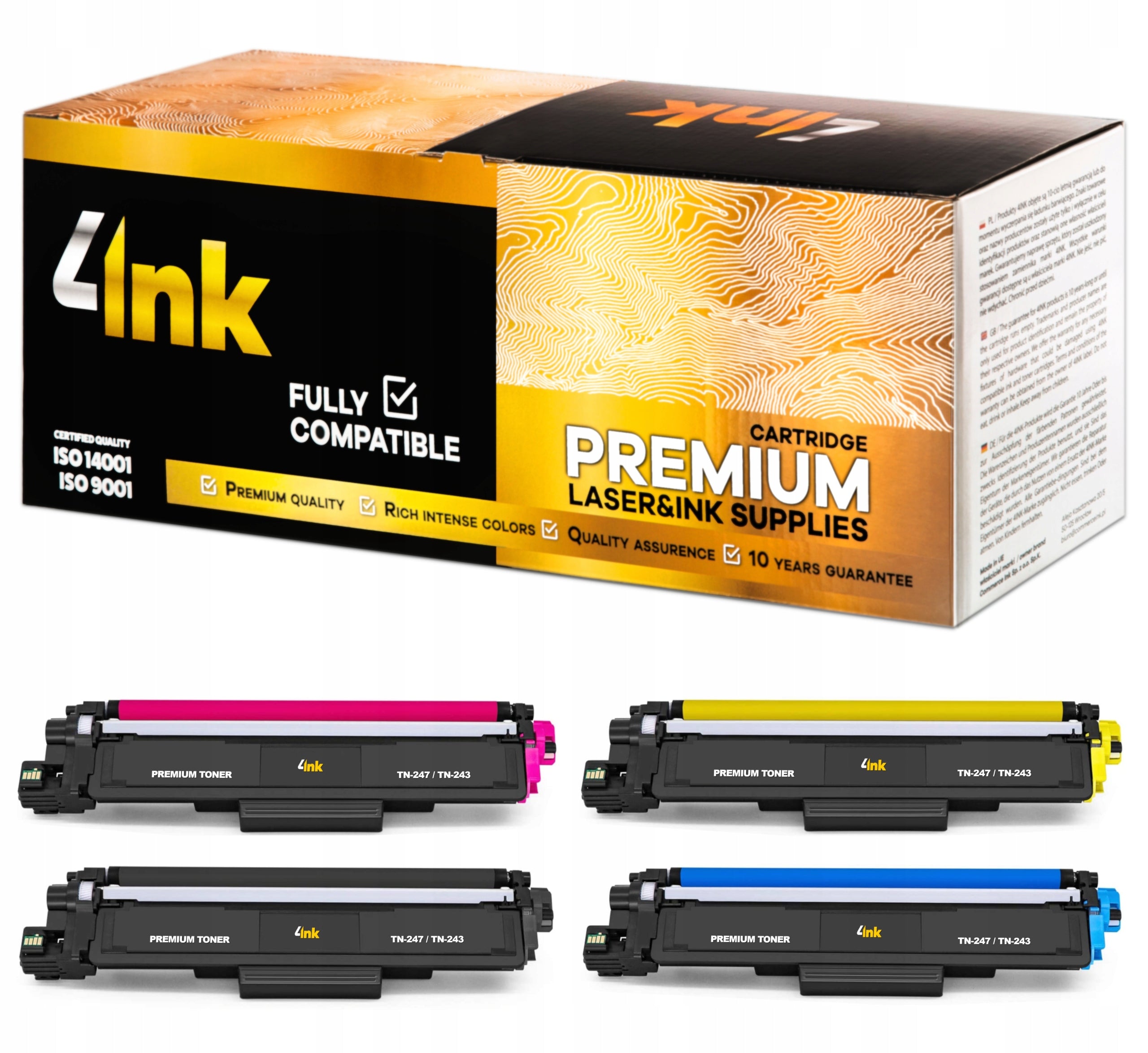 4x XL TONER FOR BROTHER DCP-L3510CDW DCP-L3550CDW HL-L3270CDW PRINTER