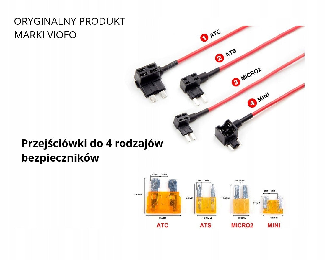 4x fuse adapter for VIOFO FUSE cameras EAN (GTIN) 5903815310058