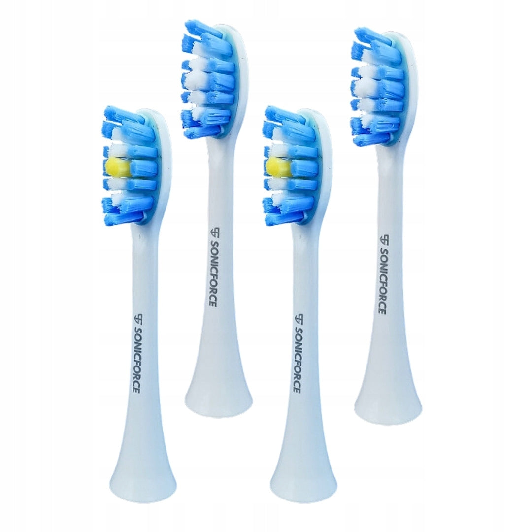 4x tips for Smilesonic GO EX UP replacement white premium fiber heads Packaging status original