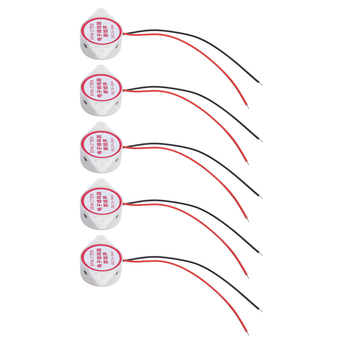 5 Pcs Buzzer Alarm Electric Piezoelectric Signal Active H1
