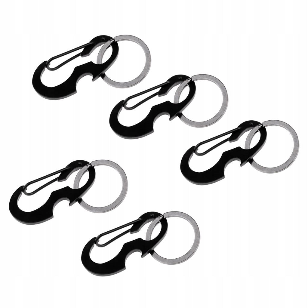 5 Pcs Carabiner Keychain Buckle / Bottle Opener for camping hiking Brand no brand