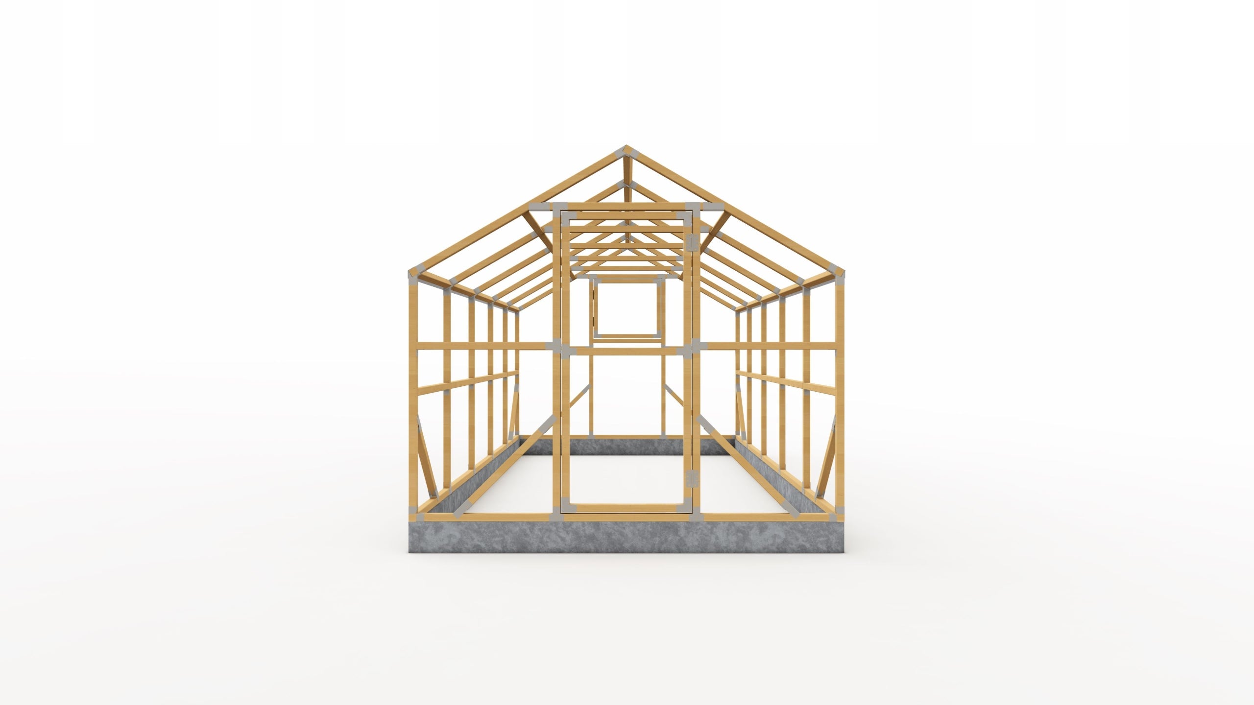 5 x 2,6m Ecological Wooden Impregnated Greenhouse Manufacturer no brand