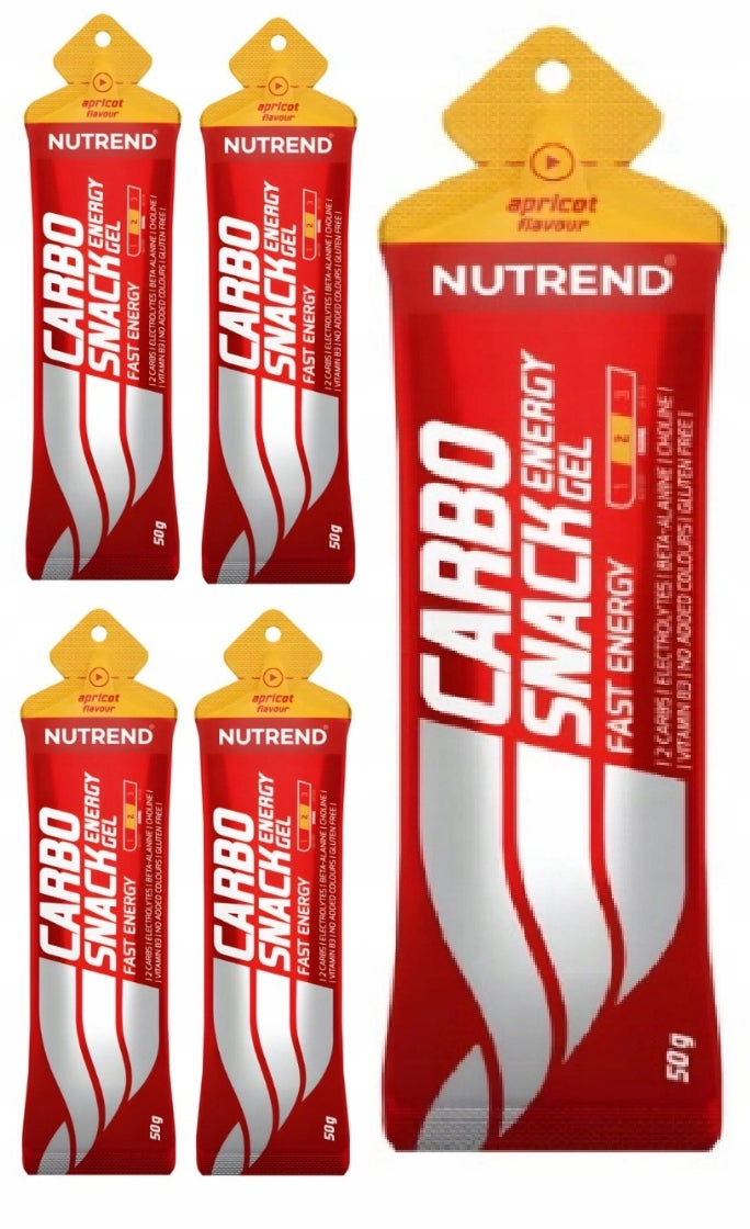 5 x 50g Nutrend CarboSnack Gel ENERGY GEL / DURING