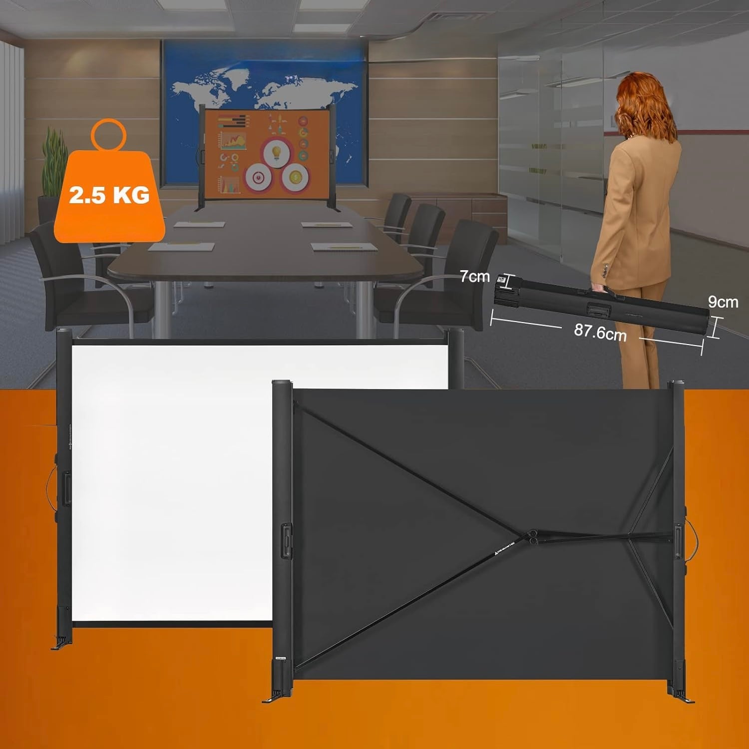 50" 4:3 Handheld Portable Projection Screen Manufacturer code B0B8ZVPK2B