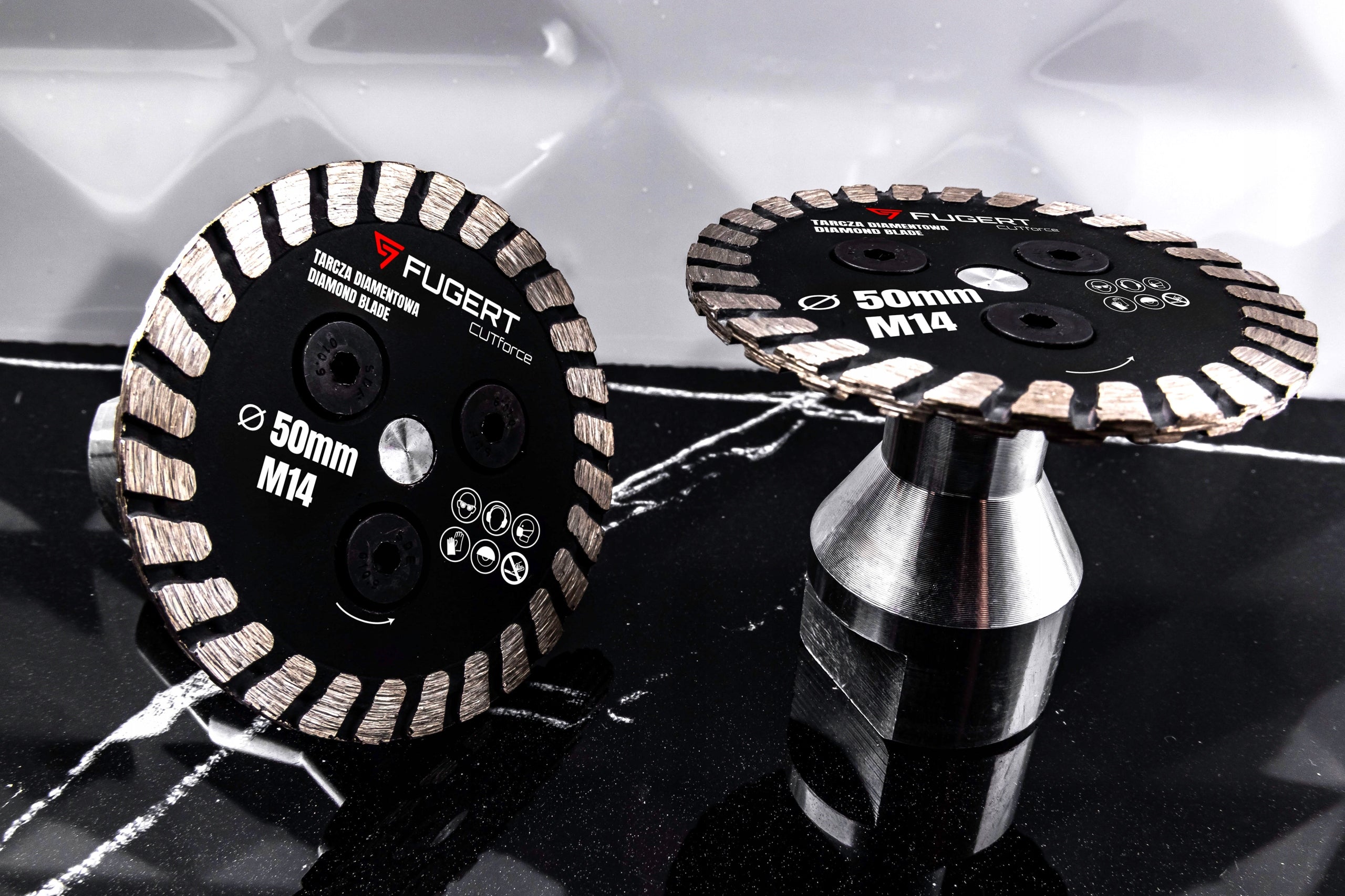 50 MM DIAMOND BLADE FOR CUTTING STONEWARE TILES CERAMIC GLAZE M14 Packaging status original