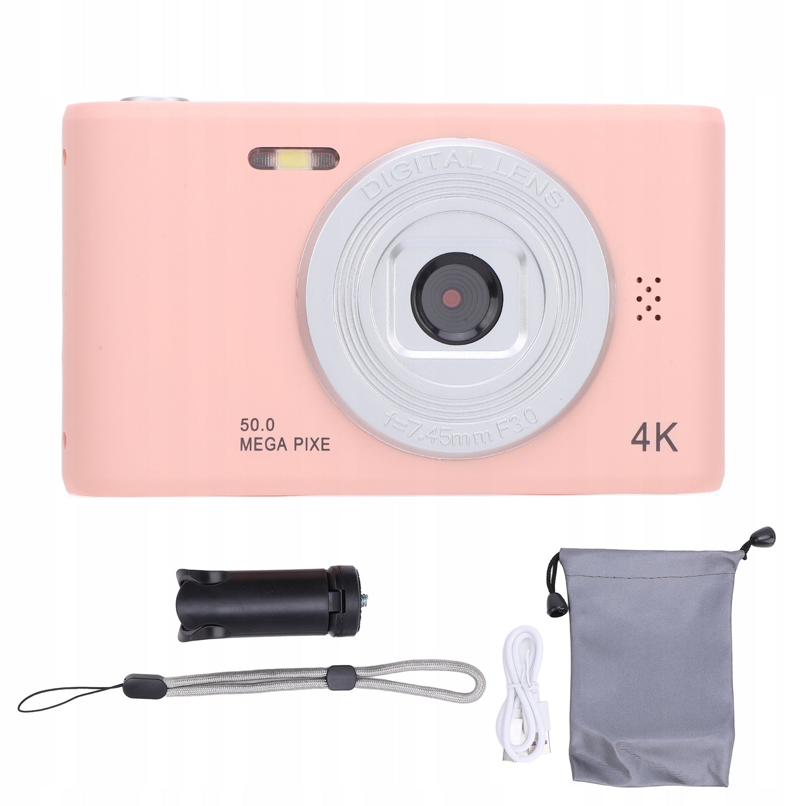 50 MP Digital Camera with Two Lenses, Self-Adjusting, JM