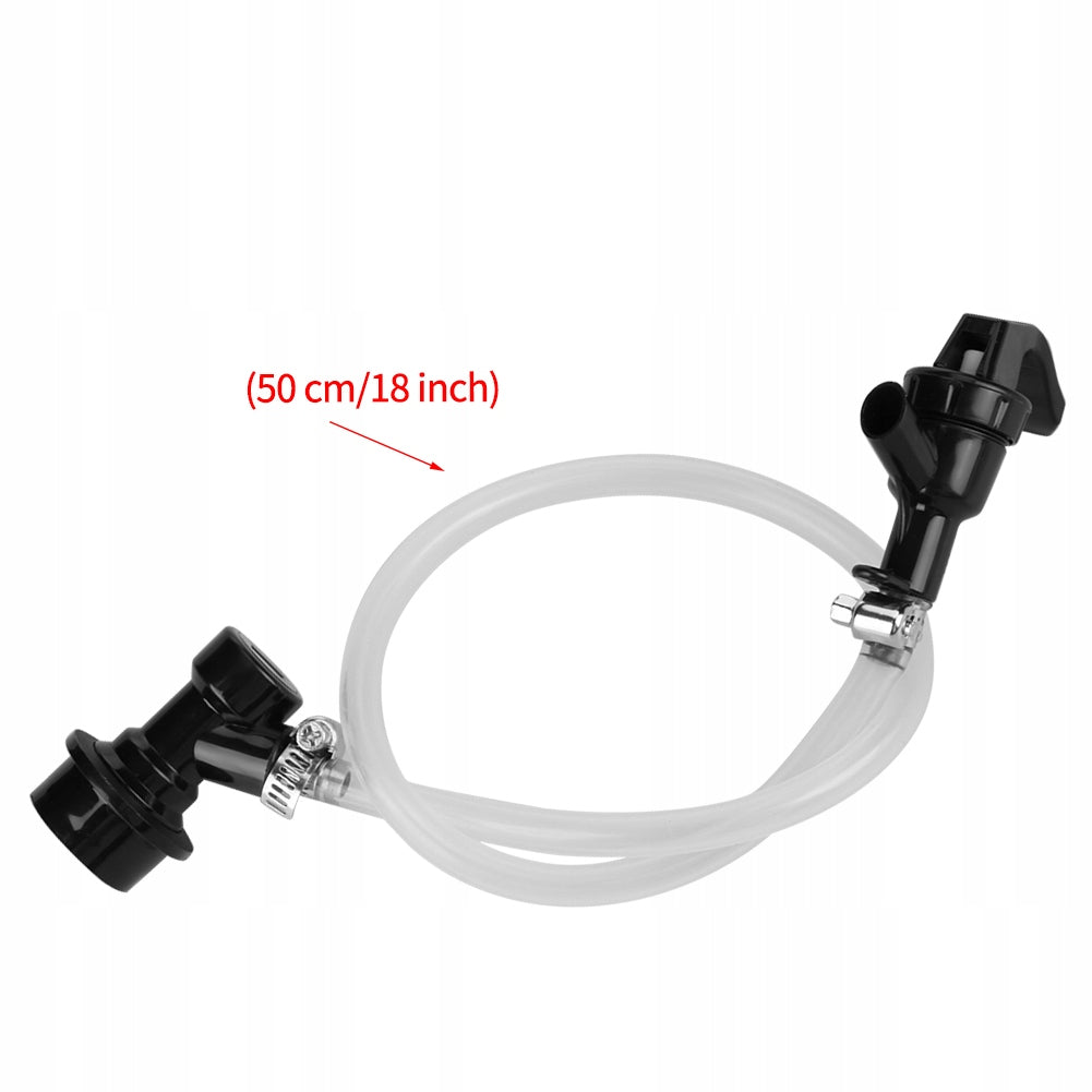 50 cm long beer line with picnic tap and ball detacher for