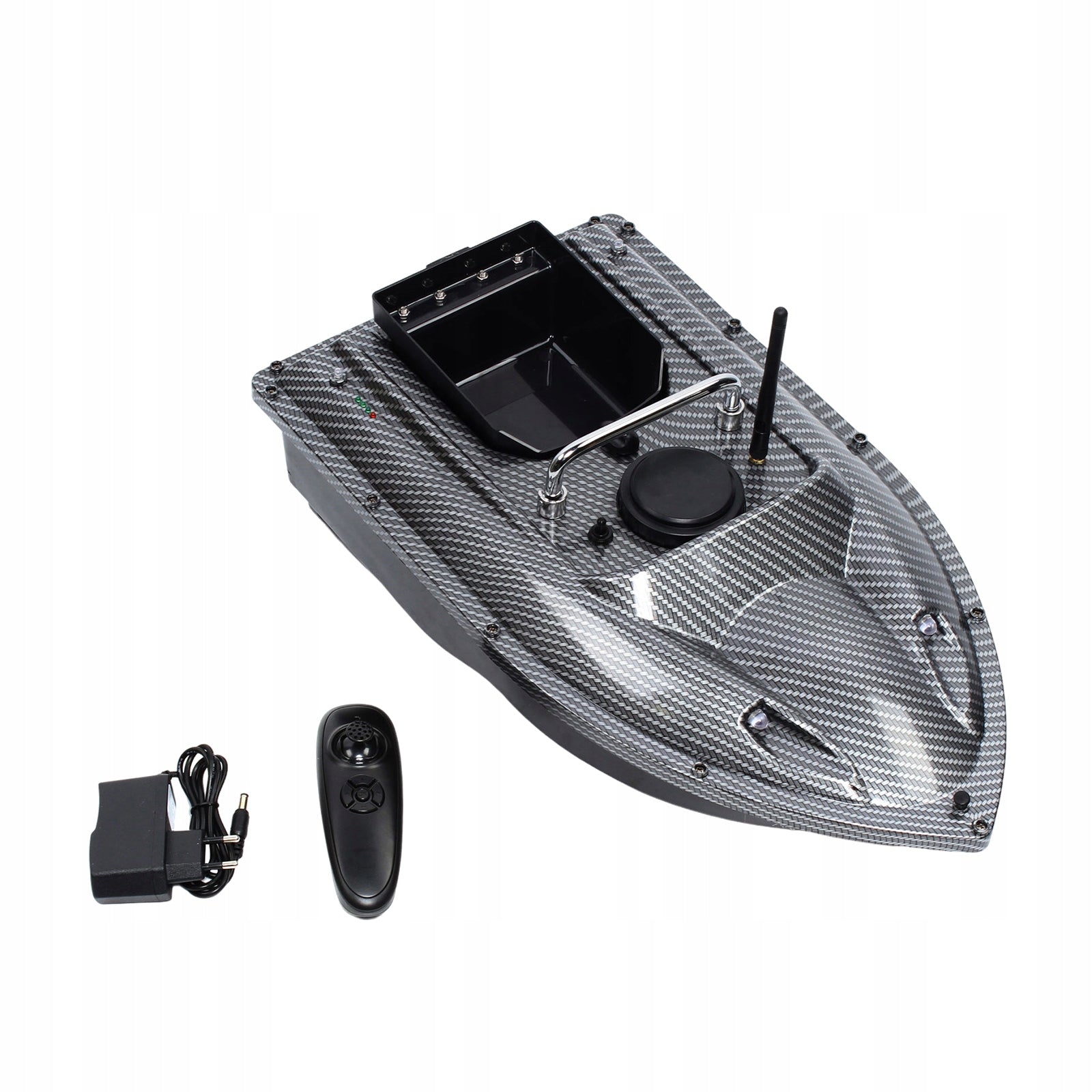 500M FISHING BAIT BOAT WITH LED LIGHT 1.5KG LOADING WEIGHT BLACK Manufacturer code 86944076