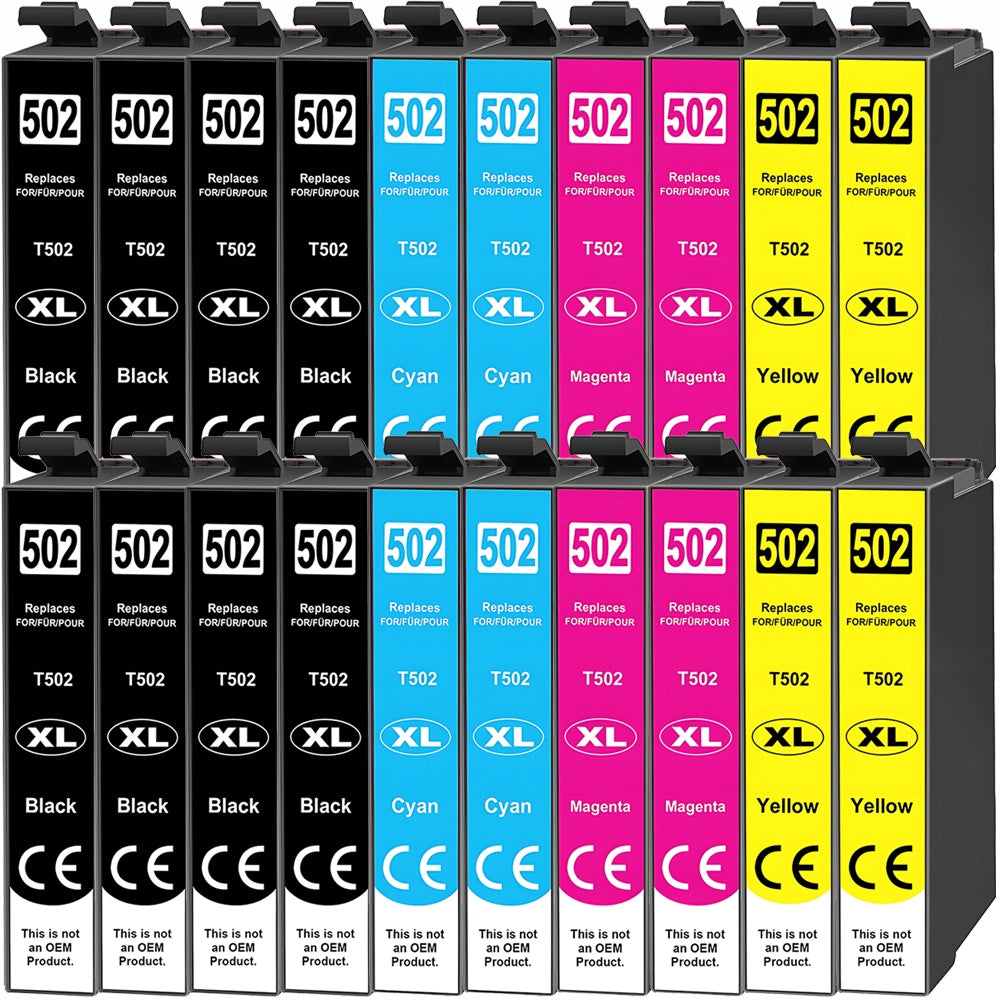 502 XL INK CARTRIDGES FOR EPSON EXPRESSION XP-5100 XP-5105 XP-5150 XP-5155 PRINTER