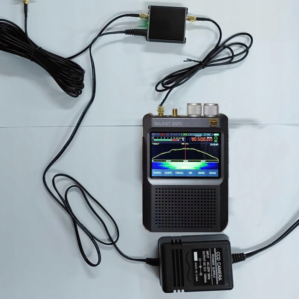 50K-500MHz Active Receiver Antenna With Full Loop HF AM FM VHF UHF SDR Ante Packaging status original