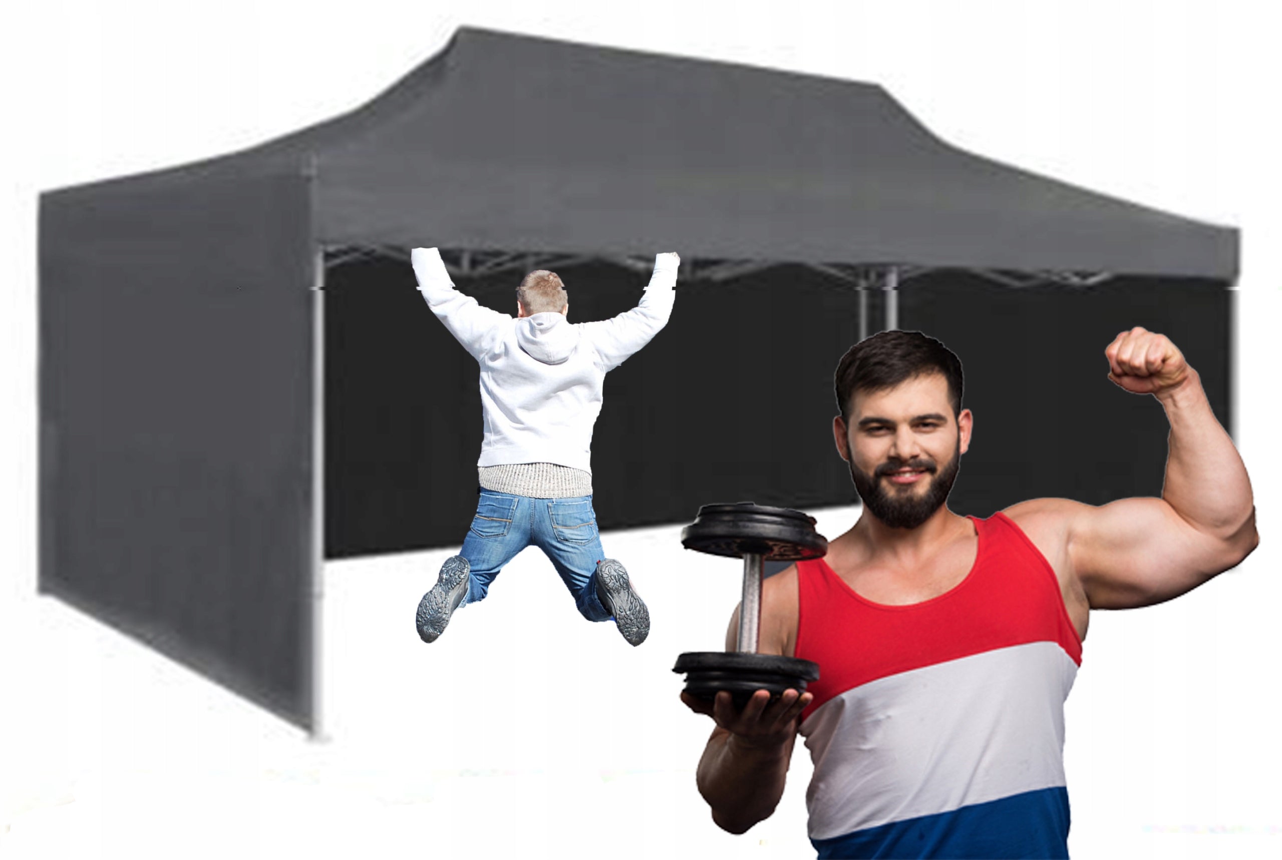 50KG 3x6 STRONG GARDEN TENT TRADE PAVILION AUTOMATIC FOLDING TUREK Manufacturer MOCNE NAMIOTY