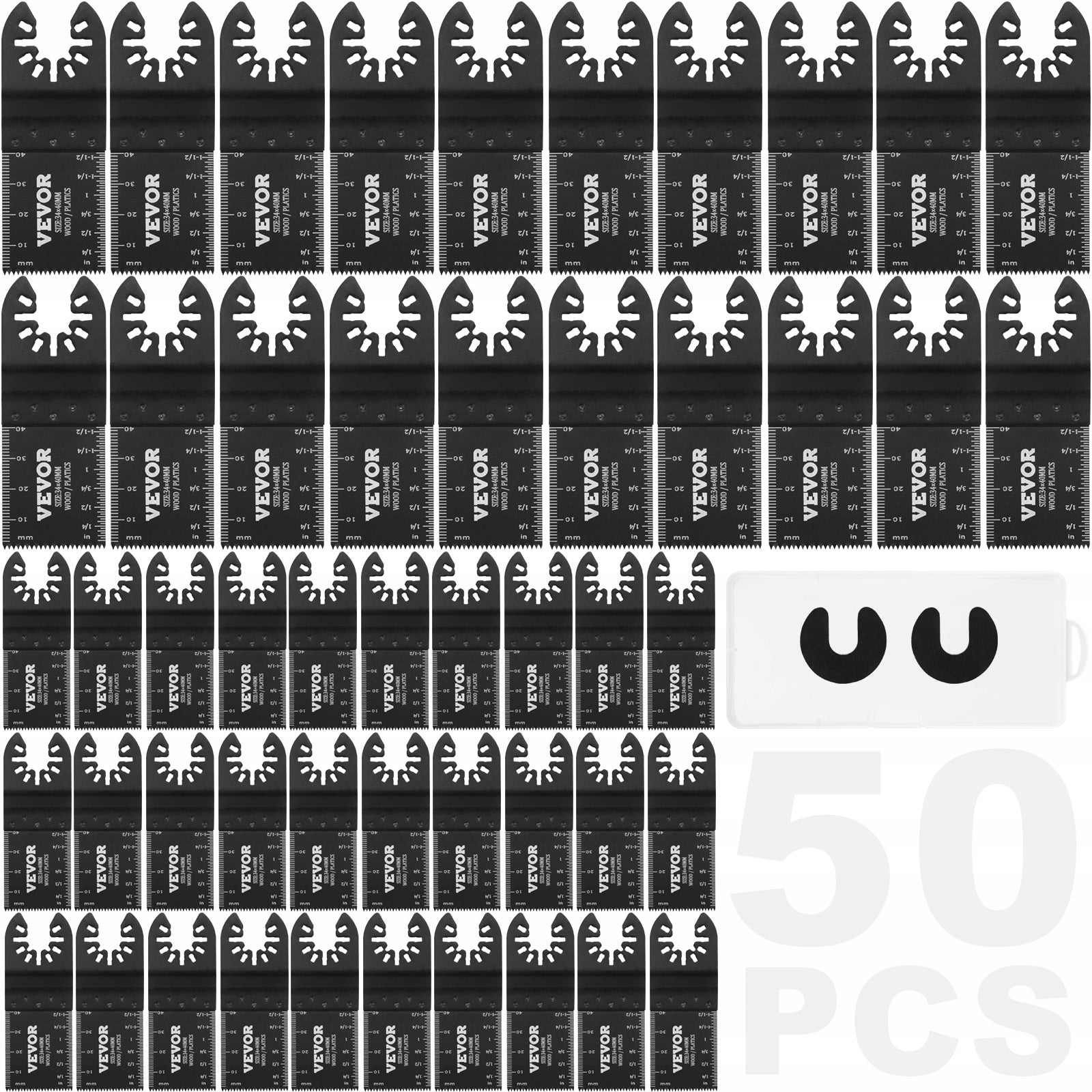 50PCS Oscillating Saw Blades Universal for Wood Plastic Aluminum Fit Dewalt