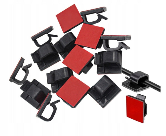 50Pcs Self-Adhesive Clips Strong Adhesive No Drilling Cable Organizer