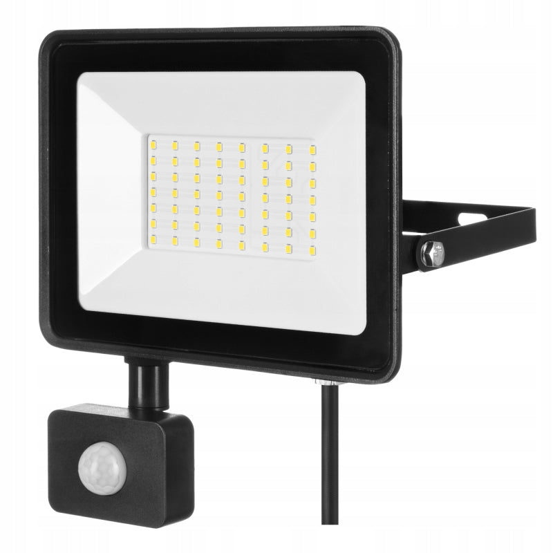 50W LED floodlight with motion sensor cold color IP44 Solis halogen led