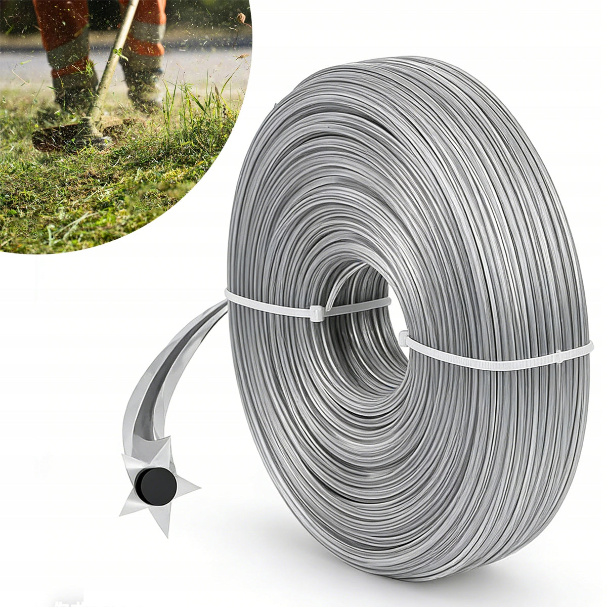 50m SCYTHE LINE CUTTING LINE FOR TRIMMER REINFORCED STRONG FOR STIHL 3 mm