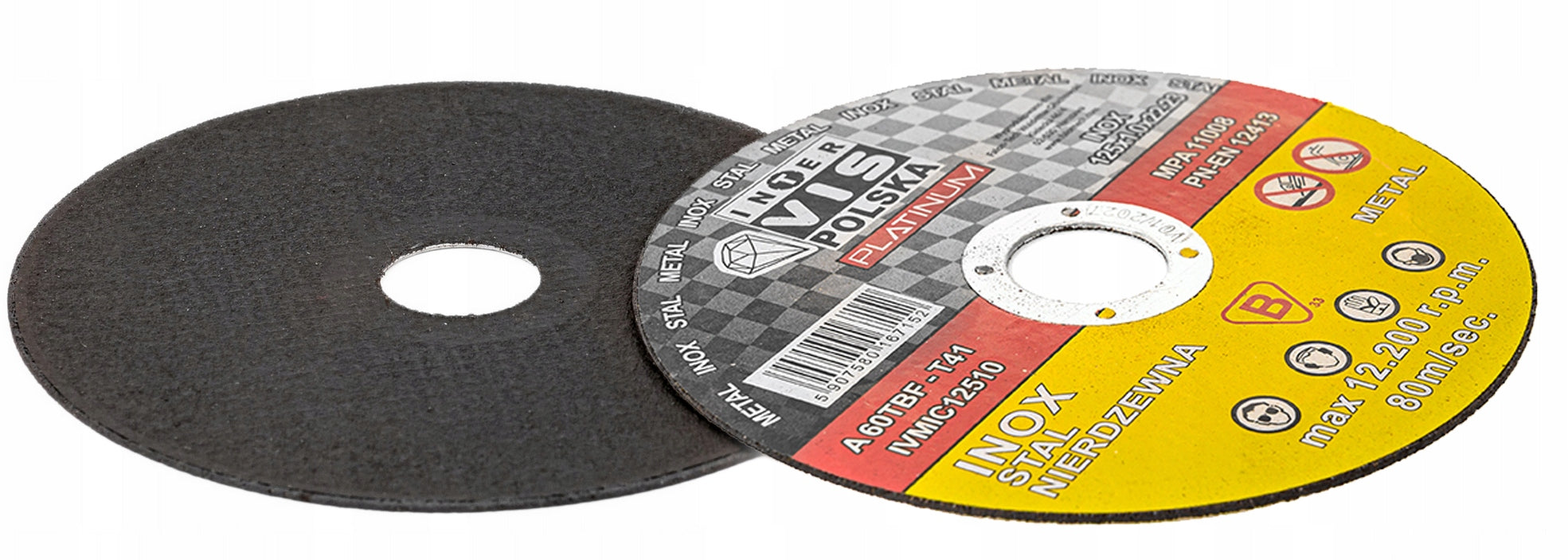 50pcs DISC METAL CUTTING DISCS ALUMINUM INOX 125 x 1,0mm 50pcs Packaging status original