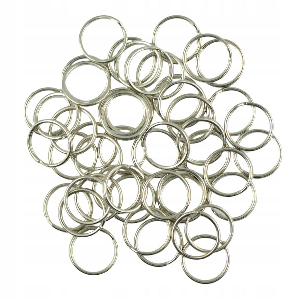 50pcs Metal Key Holder Split Rings Keyrings Keychain Keyfob ACCESSORIES Product weight with unit packaging 0.05 kg