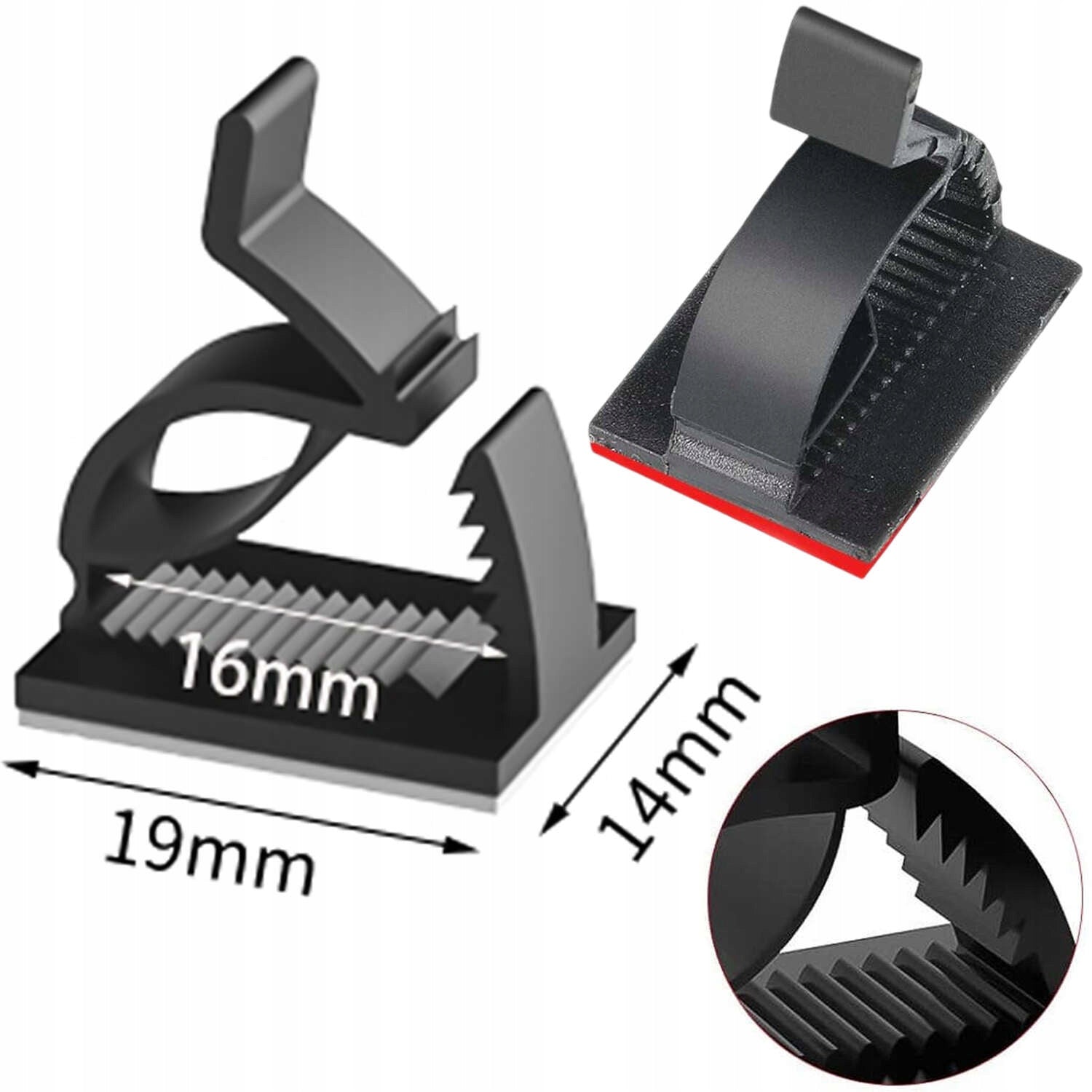 50x CLIPS self-adhesive cable holder ORGANIZER wires 3M Alogy [50pcs Packaging status original