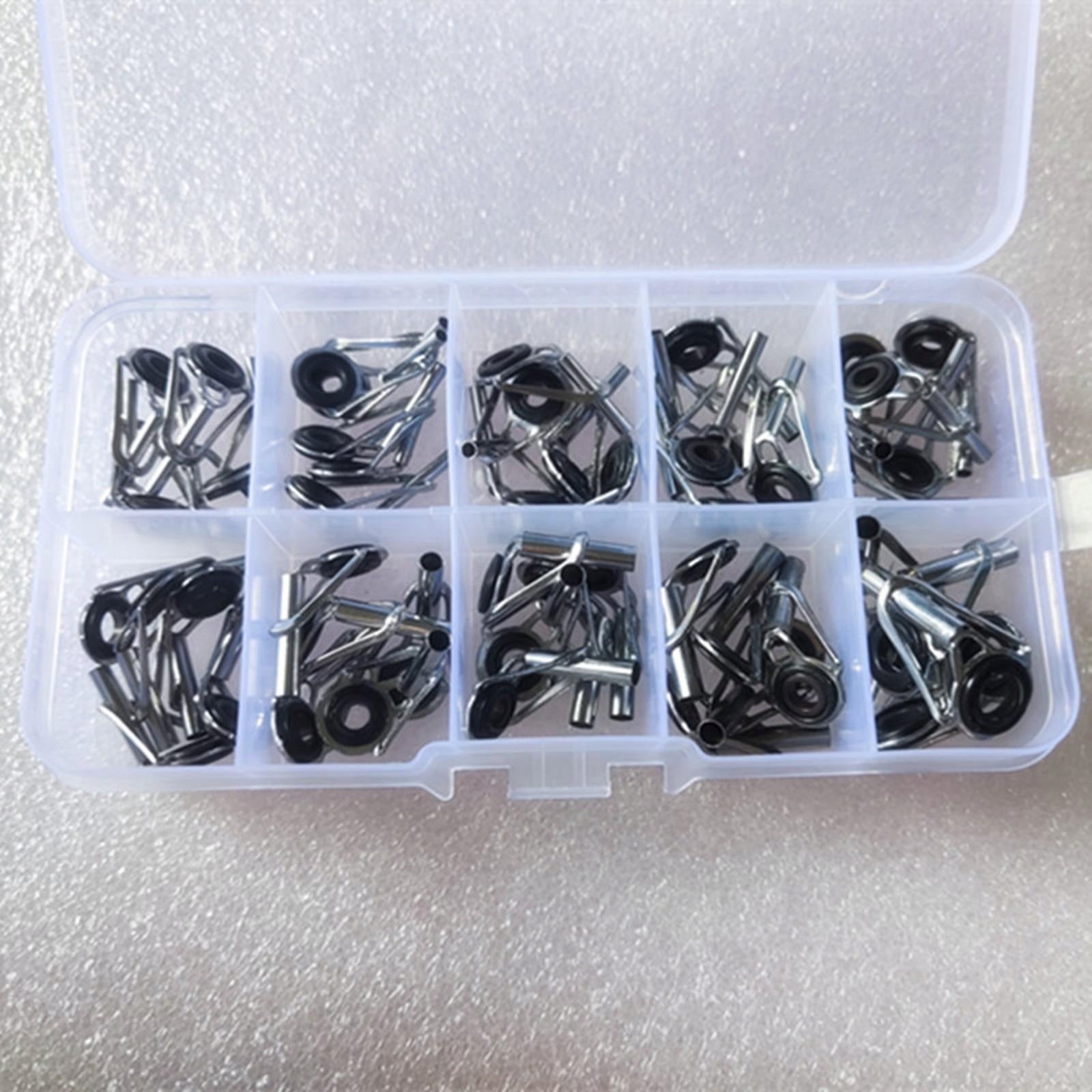 50x Fishing Rod Tips Guides Mixed Size in A Box EAN (GTIN) 0787868438991