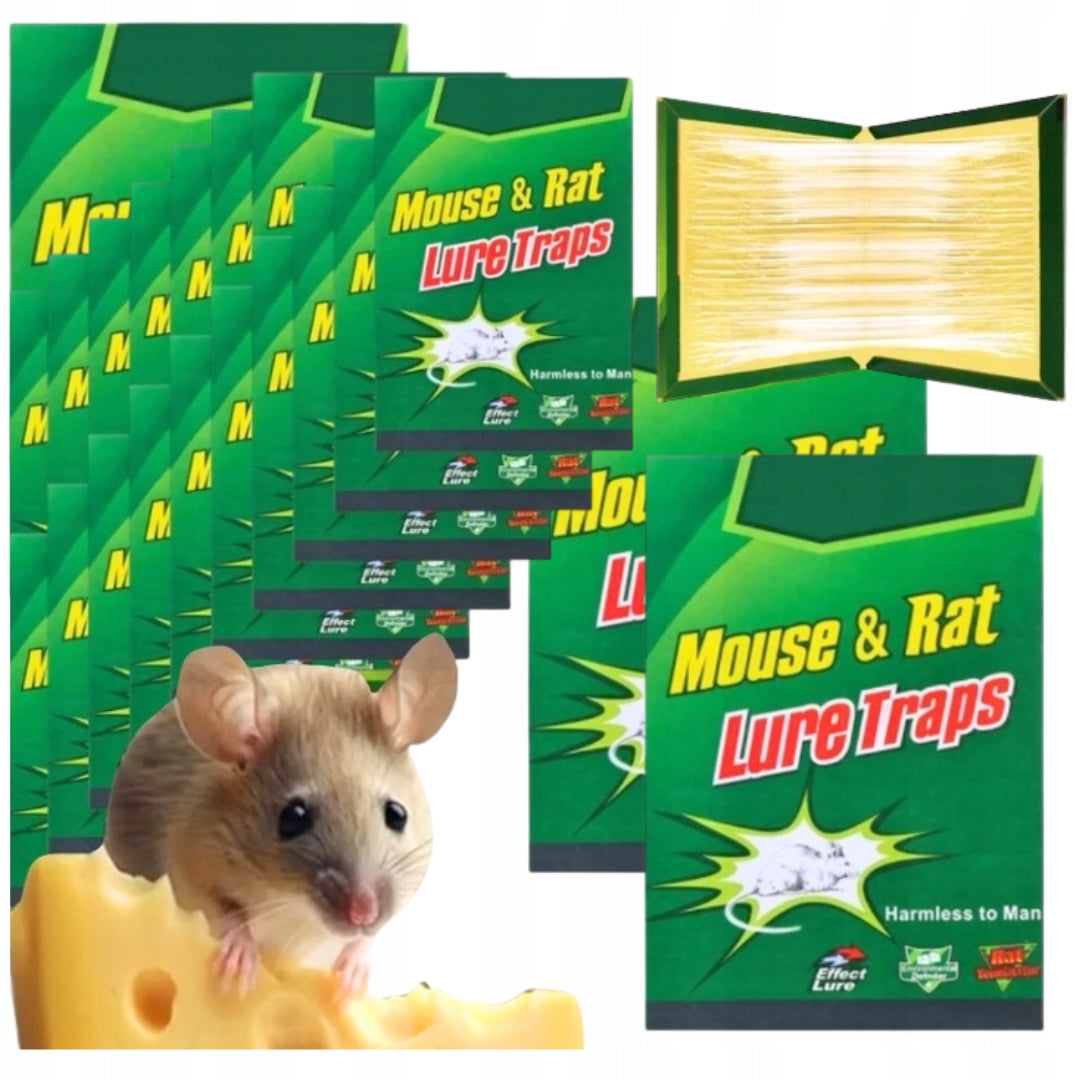 50x LEP on mouse RATS strong trap STRONG GLUE Aroma MOUSETRAP PAW Batteries included no