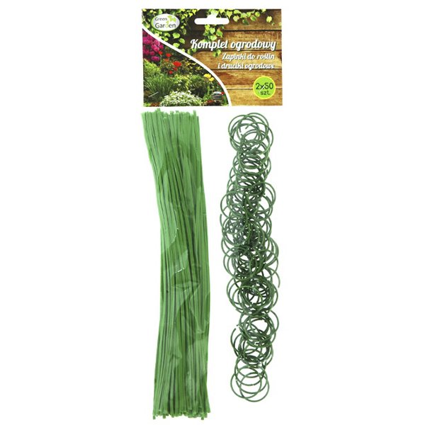 50x PLANT CLIPS + 50x GARDEN WIRE SET Packaging status original
