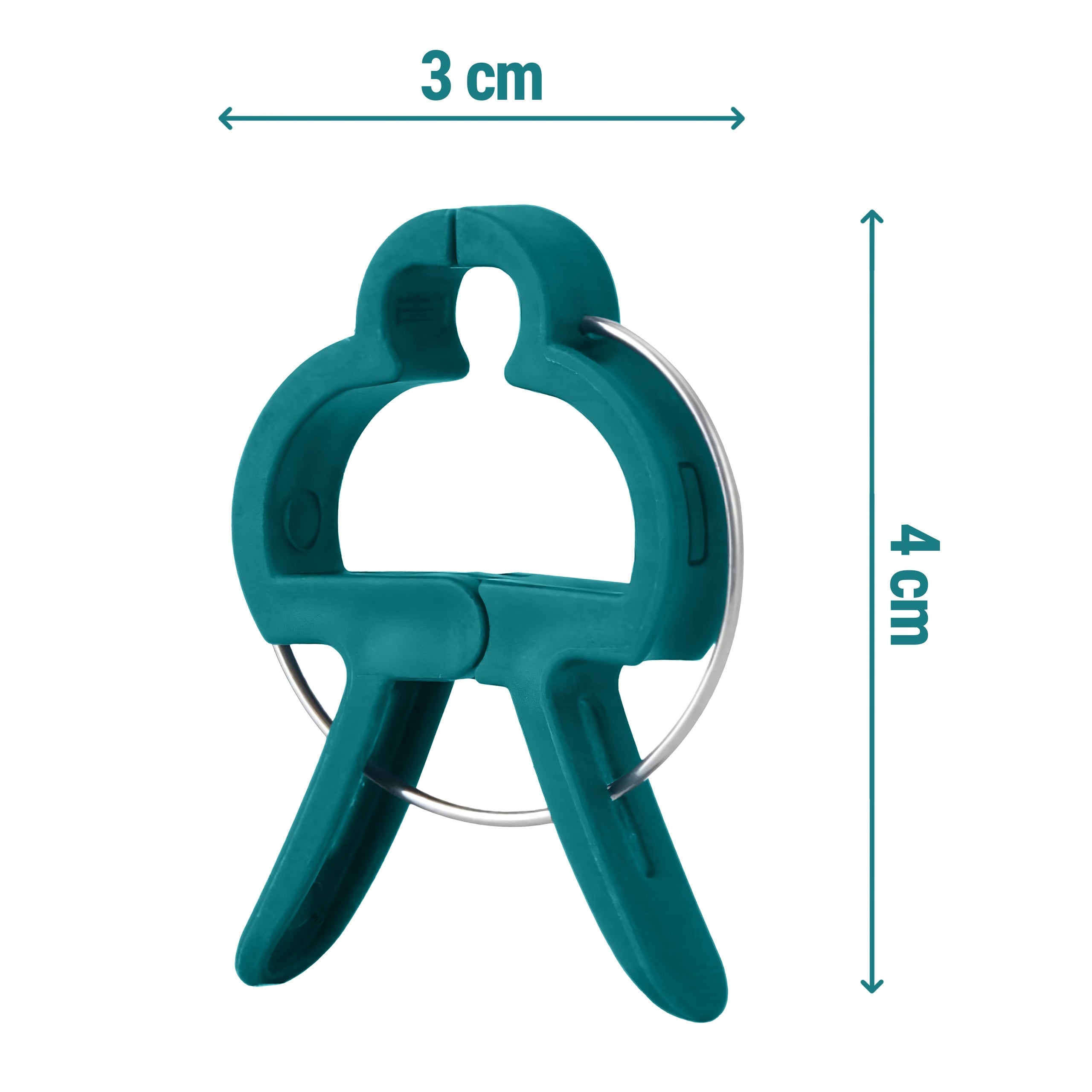 50x Plant Clips 3x4 cm Small Stem Clips Vegetable Poles Color green