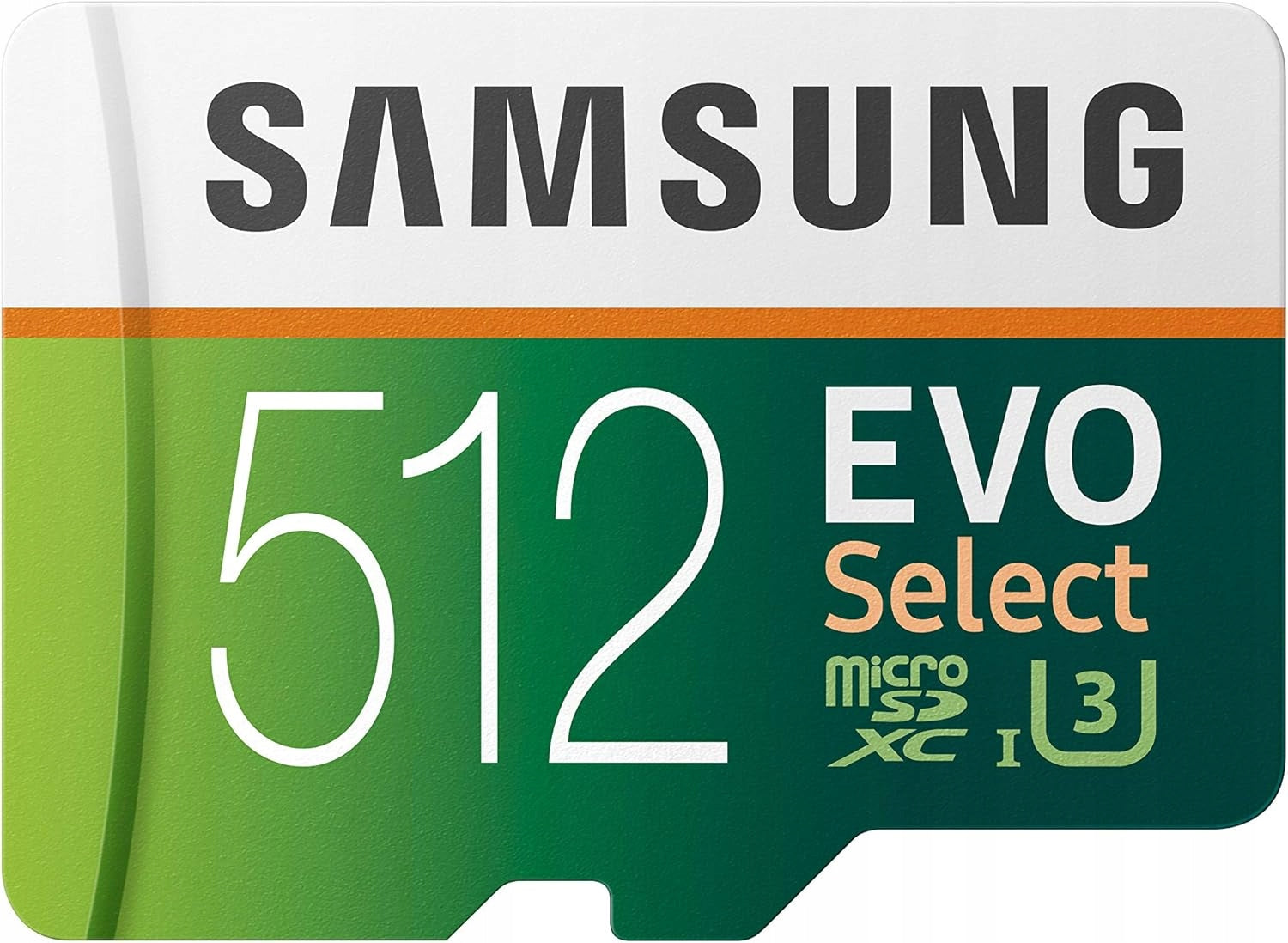 512GB microSD Memory Card + Samsung EVO Adapter