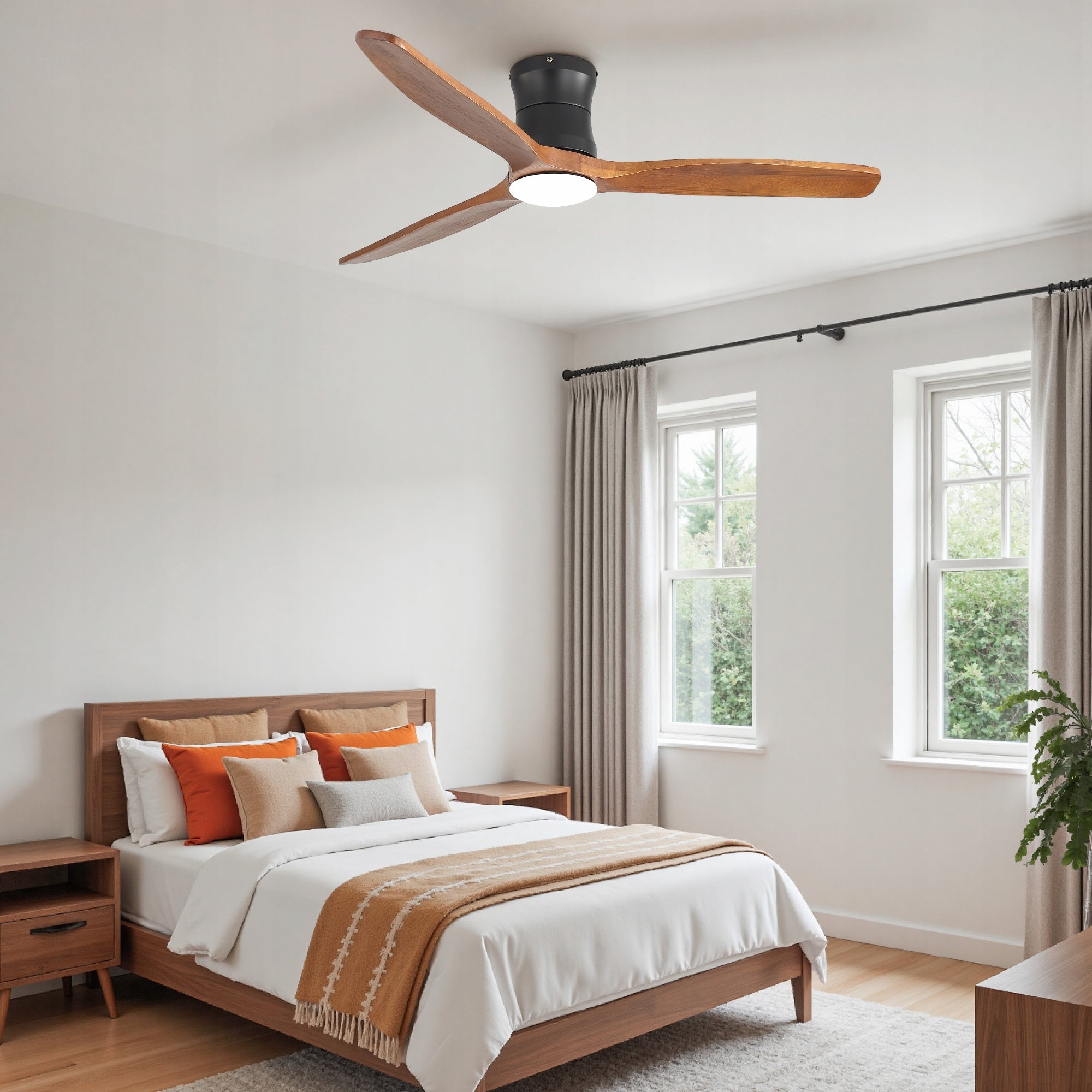 52 Inch Ceiling Fan with Lighting, 3 Solid Wood Blades Manufacturer code 8001819943764