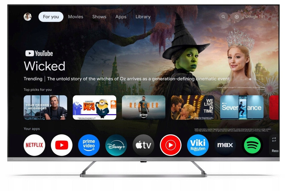 55" SHARP 55JP7265E QLED 4K Ultra HD Google TV Dolby Digital NEW