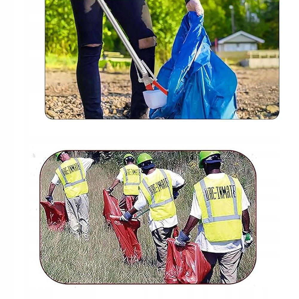 75 cm nerūdijančio plieno lankstomos žnyplės šiukšlėms