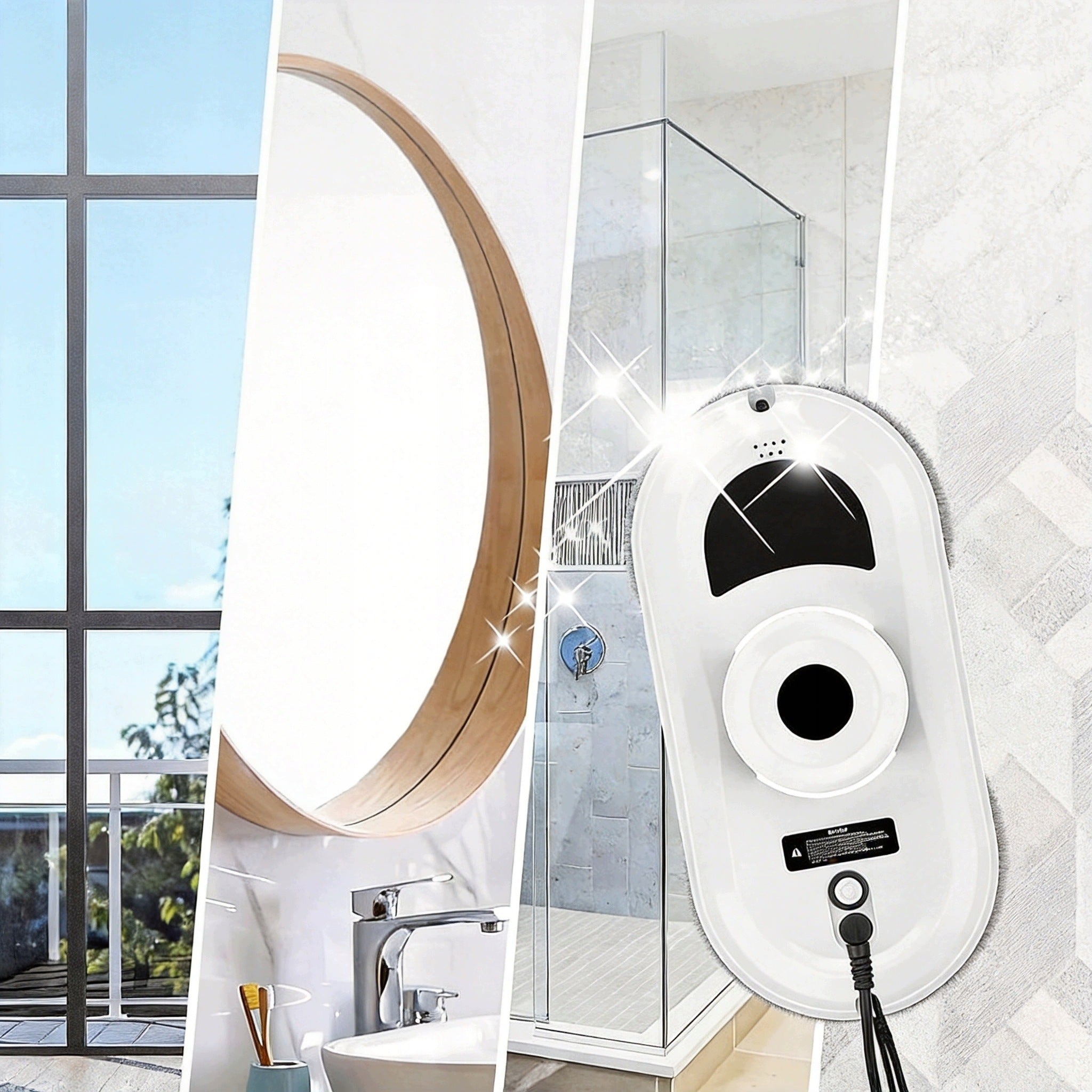 5600PA 500MAH WINDOW ROBOT WITH REMOTE CONTROL AND CABLE WHITE SET Brand no brand