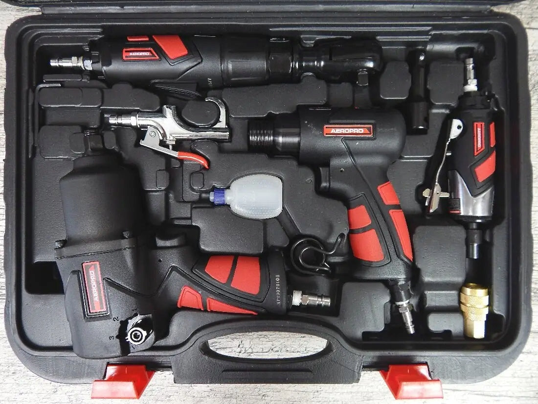 57 EL PNEUMATIC TOOL SET FOR COMPRESSOR WITH ACCESSORIES AEROPRO Brand Aeropro