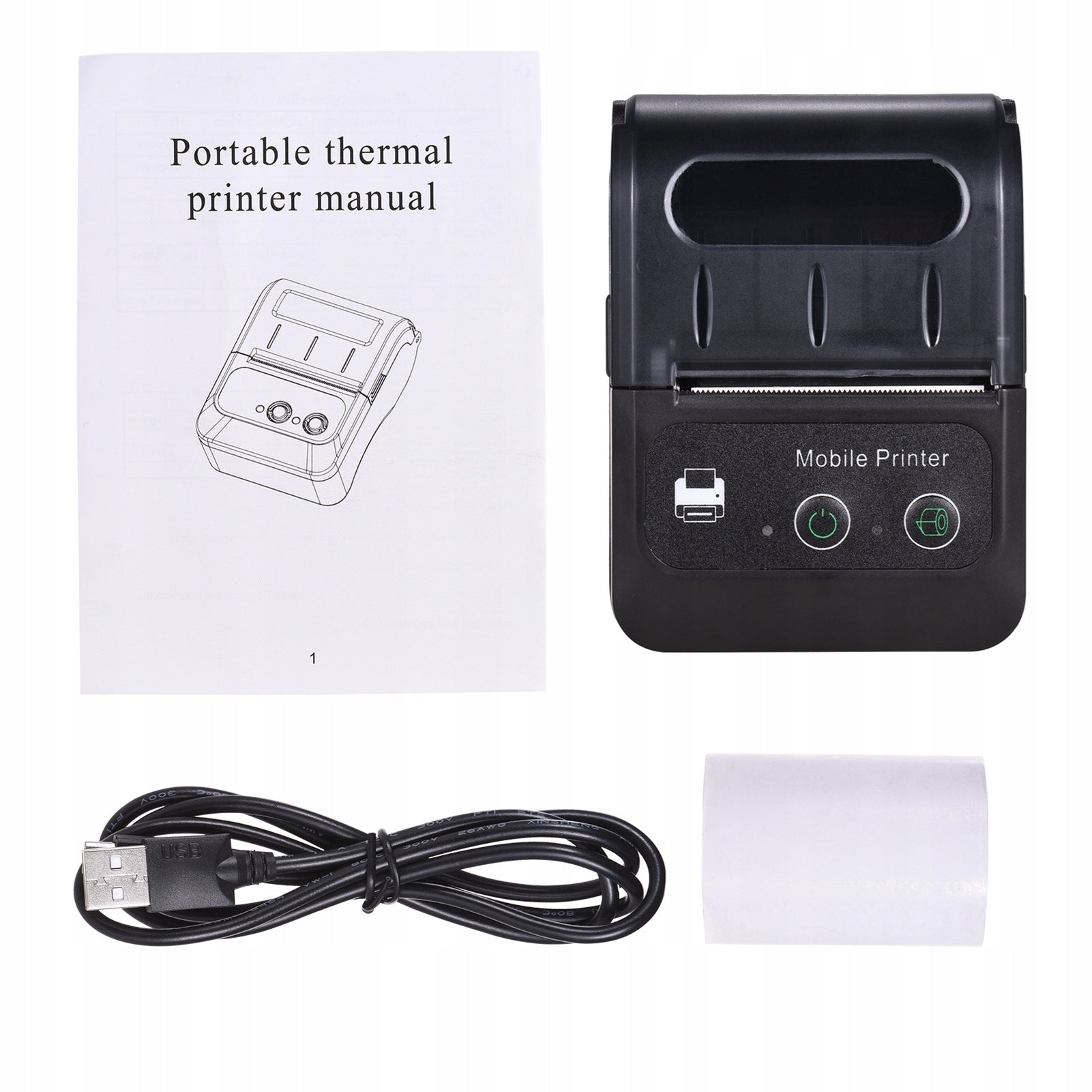 58mm Bluetooth USB Portable Restaurant Kitchen C8 Thermal Printer Brand no brand