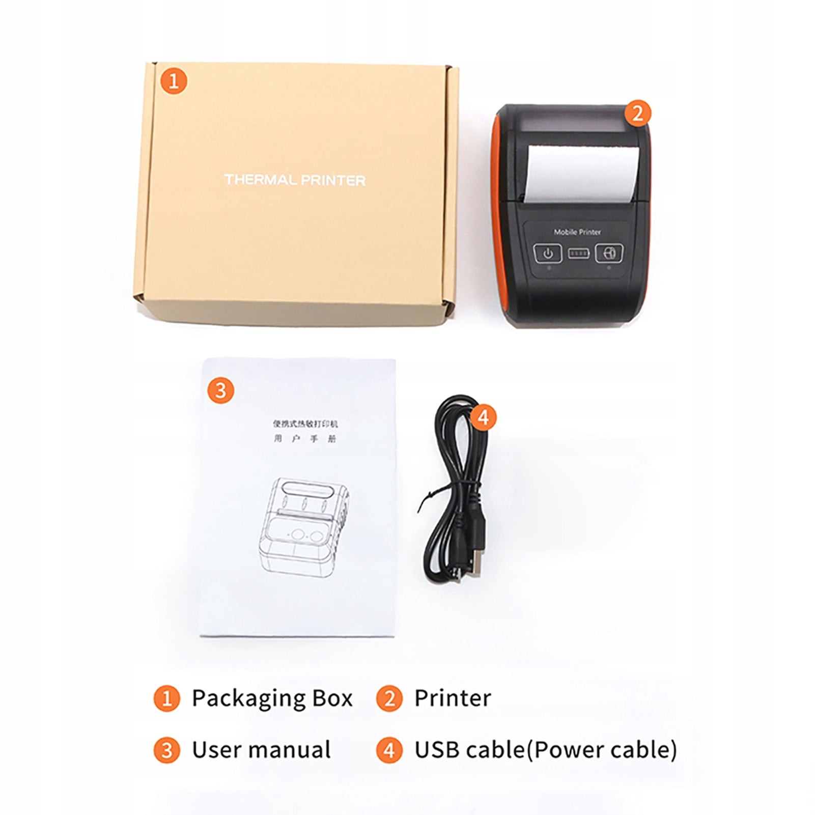 58mm Portable Receive Printer Mini Thermal BV Printing Brand no brand