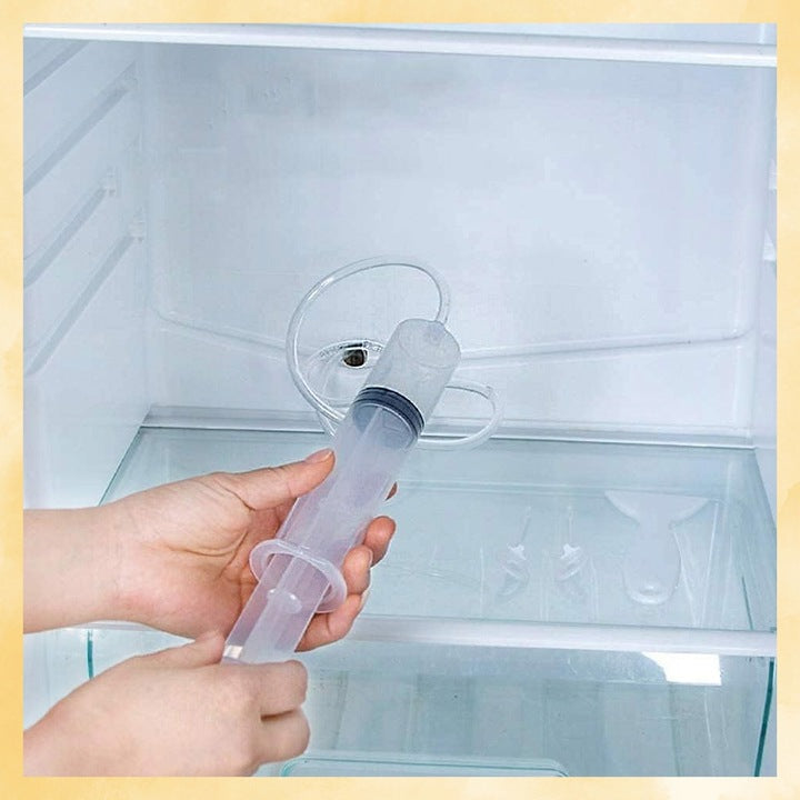 5IN1 DRAIN REFRIGERATOR CLEANING KIT UNIVERSAL LARGE SYRINGE HOSE Packaging status original