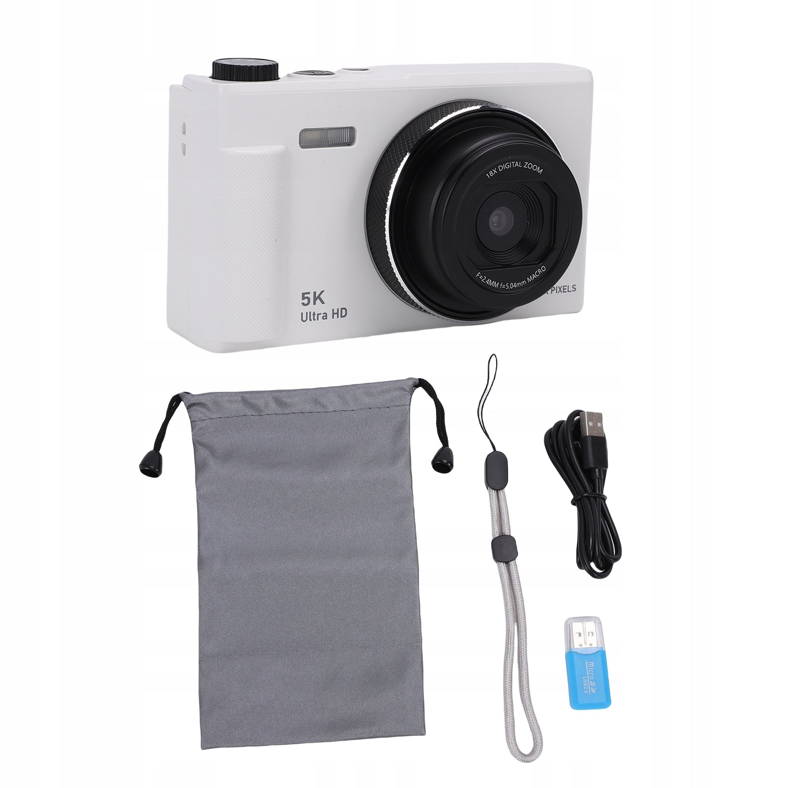 5K 75 MP digital camera with 18x zoom and autofocus for vlogs with S9 Model 8147YKNV