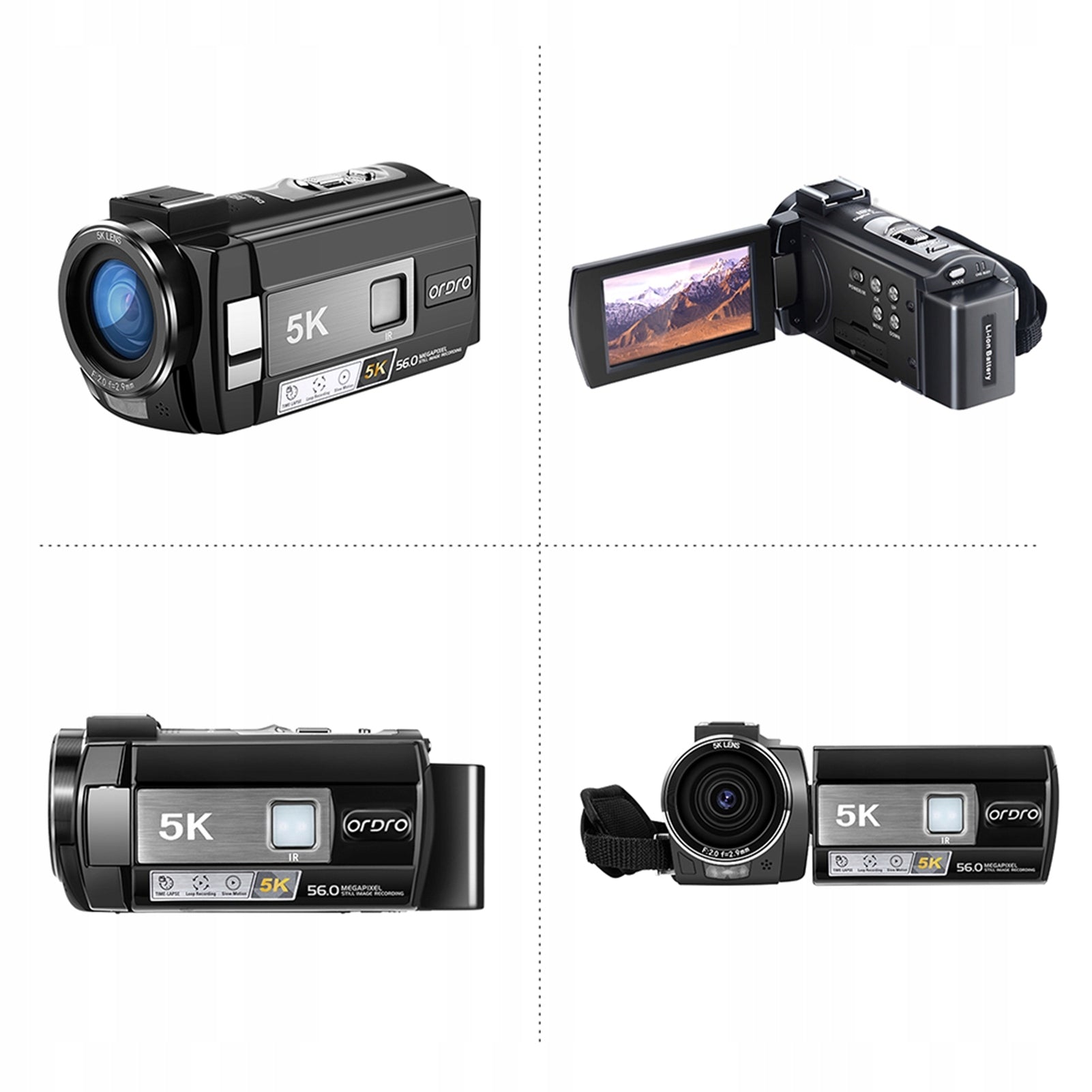 5K Digital Video Camera 56MP 3.0in IPS Screen 18x Digital Zoom X0 Brand no brand